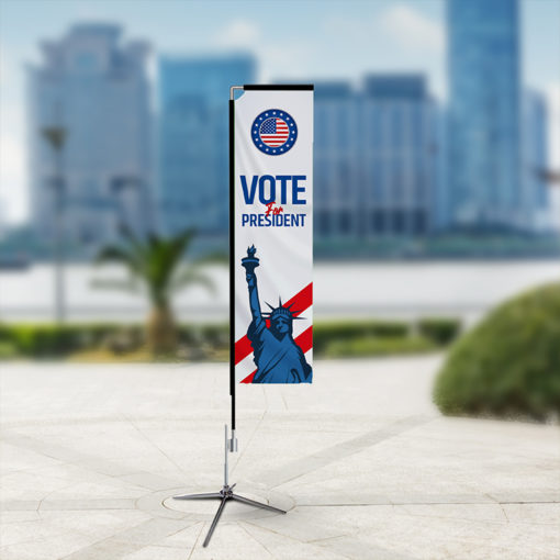 Political Rectangle Flags printed on durable Polyester fabric. Retail outlets, Educational, restaurants, real estate agencies, Sports | Printmagic