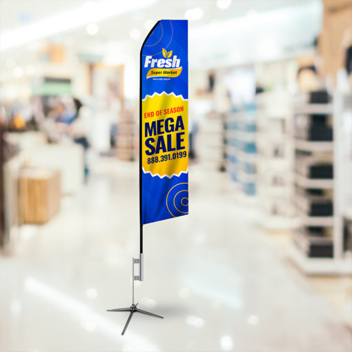 Advertising by retail outlets Economic Feather Flag Marketing displays printed on durable Polyester fabric | Printmagic