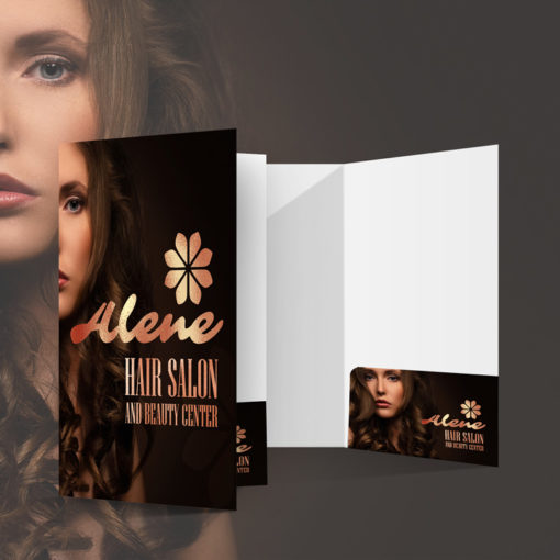 Akuafoil Presentation Folders Pocket On Right Health Beauty Salon Spa | Printmagic