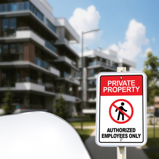 Aluminum Sign Real Estate warning Signs Directional Display | PrintMagic