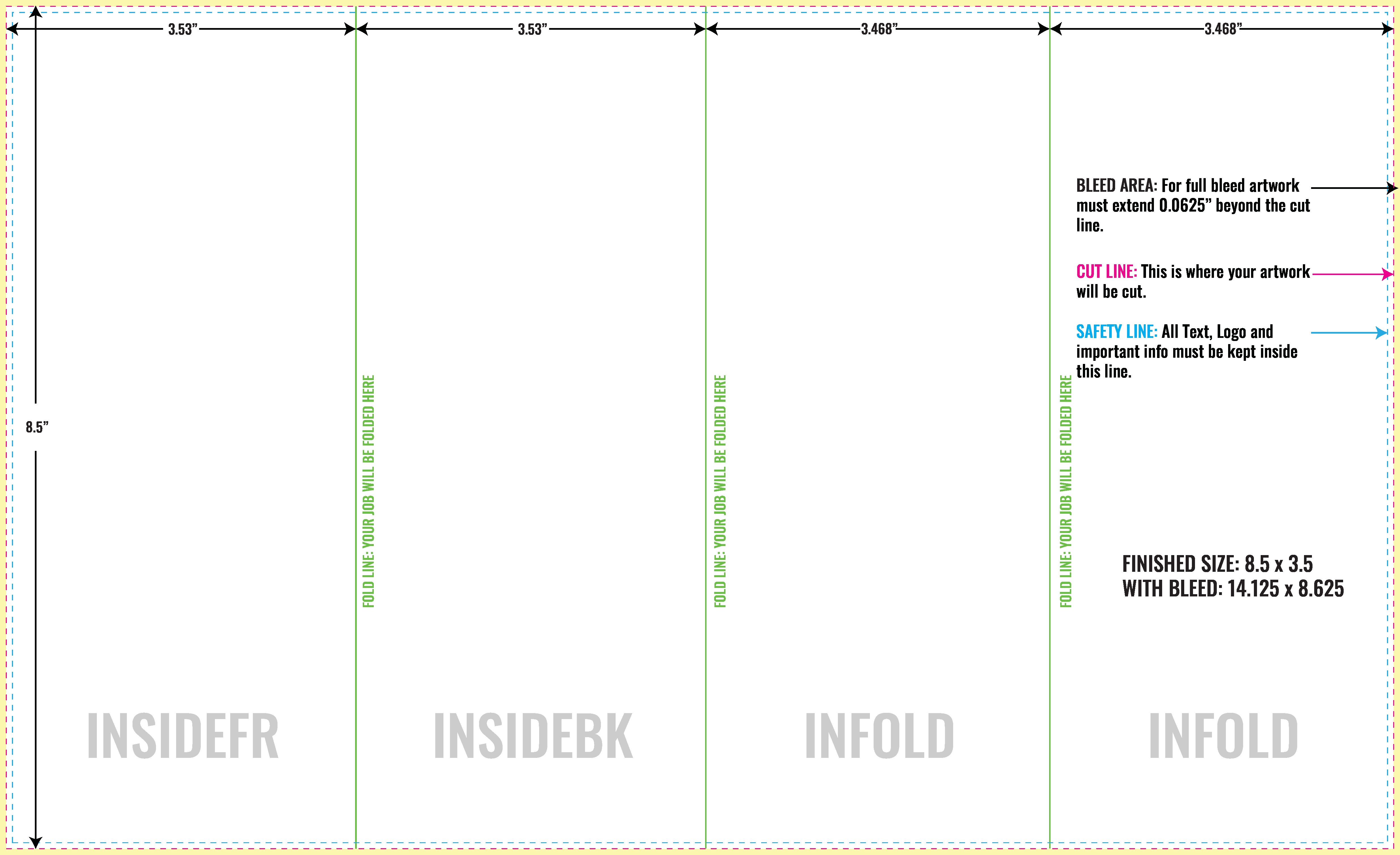 Free Adobe Illustrator Brochure Template Layout and Guidelines