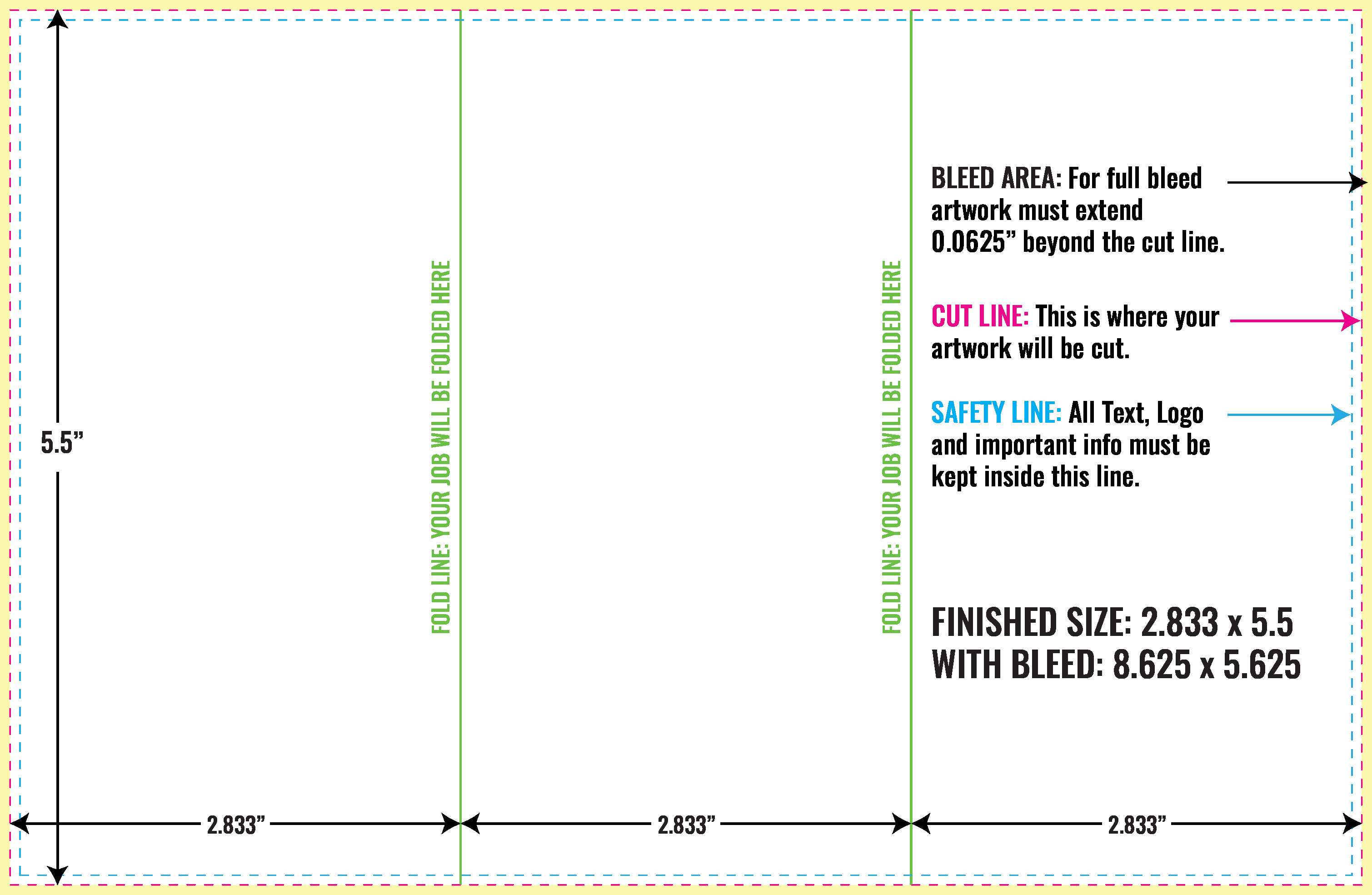 print and fold templates