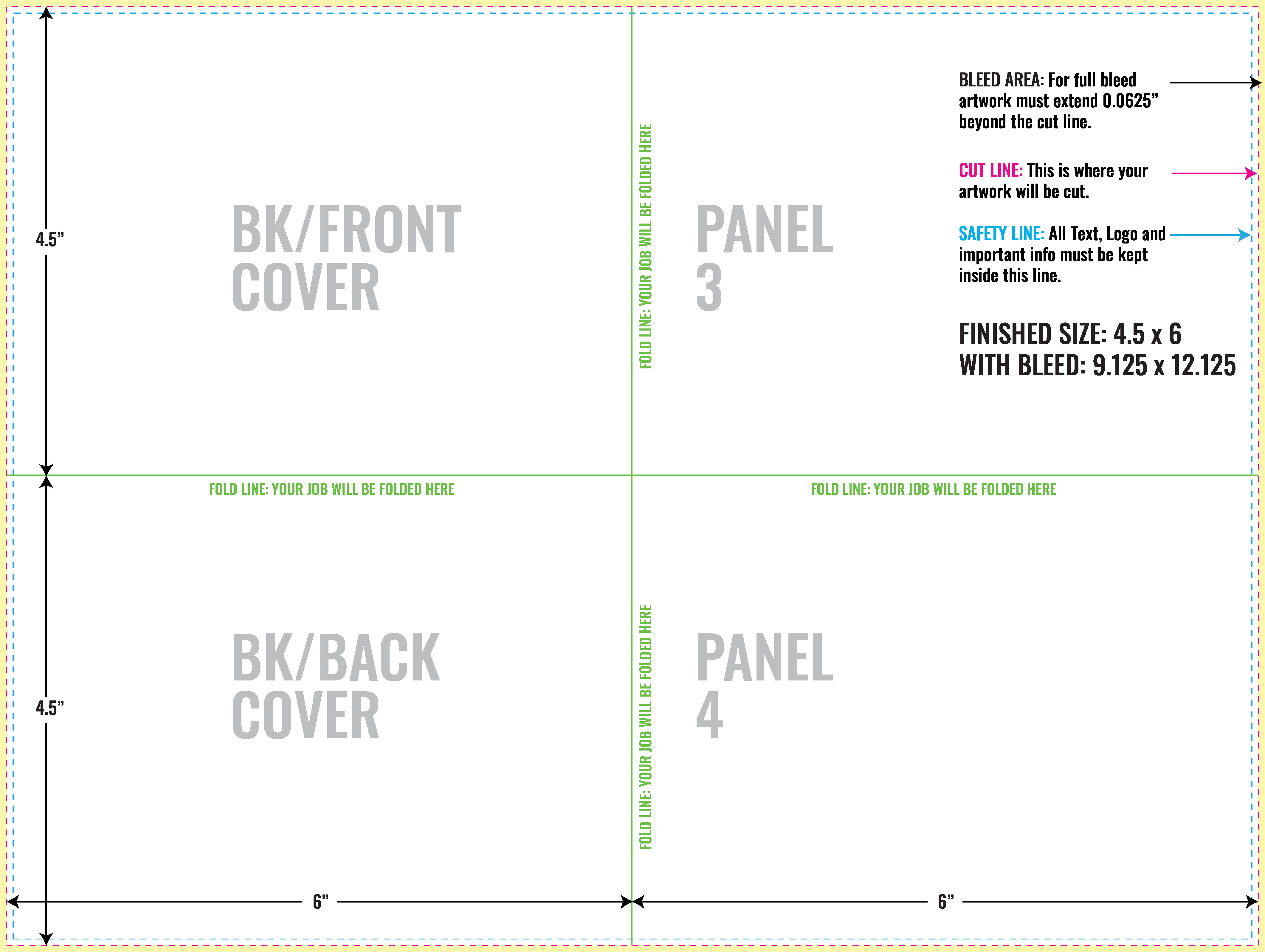Free Download inDesign Brochure Layout and Guidelines  PrintMagic Throughout Z Fold Brochure Template Indesign