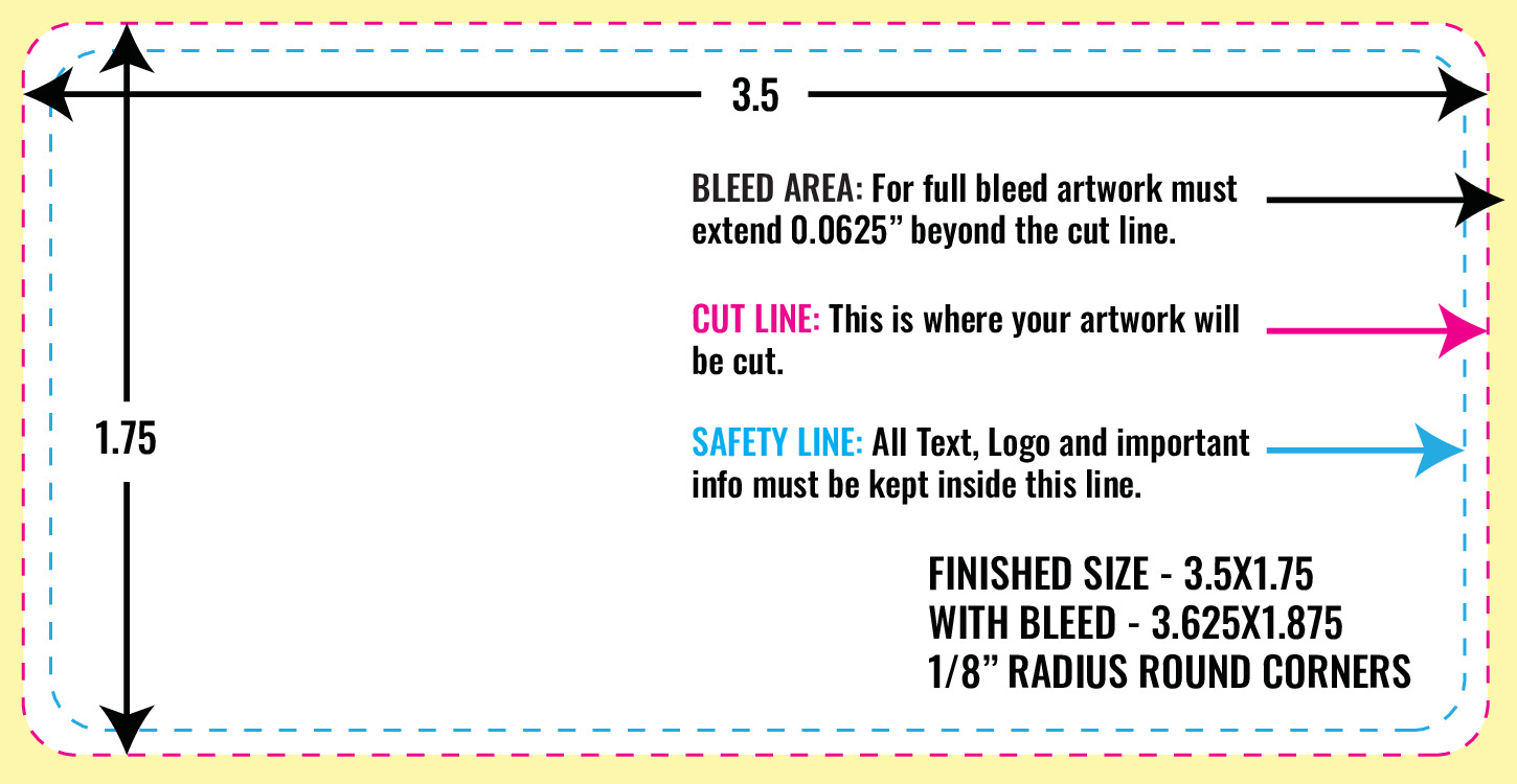 Print Layout Templates 3.5" x 1.75" Business Cards 
