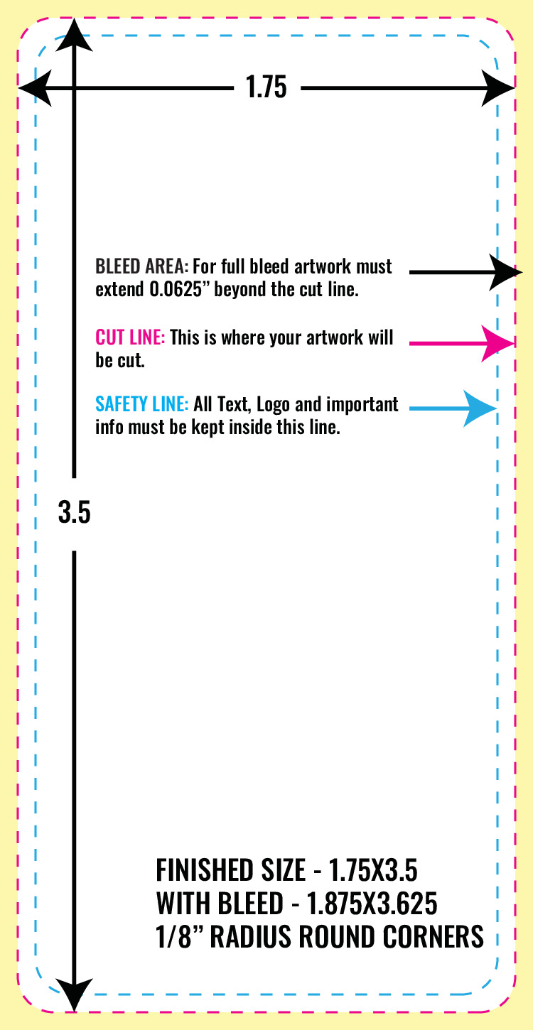 Print Layout Templates 3.5" x 1.75" Business Cards 
