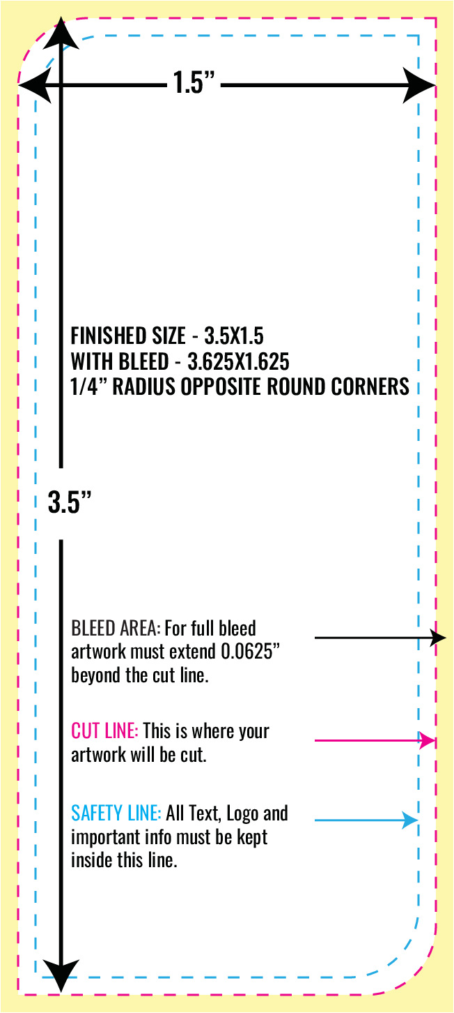 Print Layout Templates 3.5" x 1.5" Business Cards 