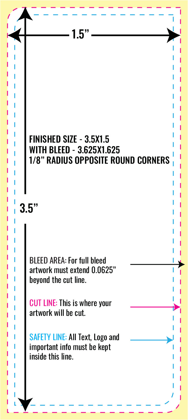 Print Layout Templates 3.5" x 1.5" Business Cards 