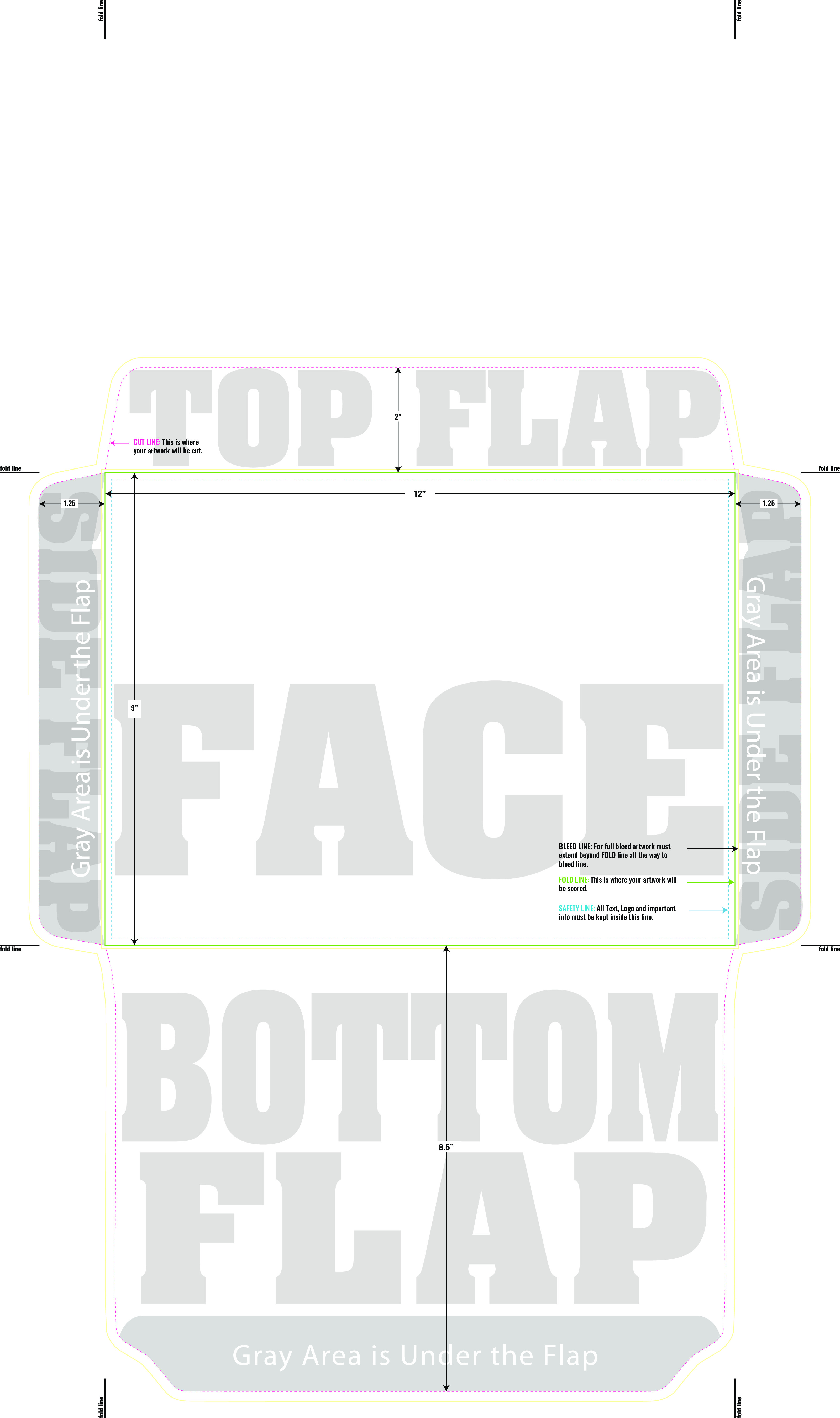 Print Layout Templates 9 " x  12 Envelopes" Envelopes 
