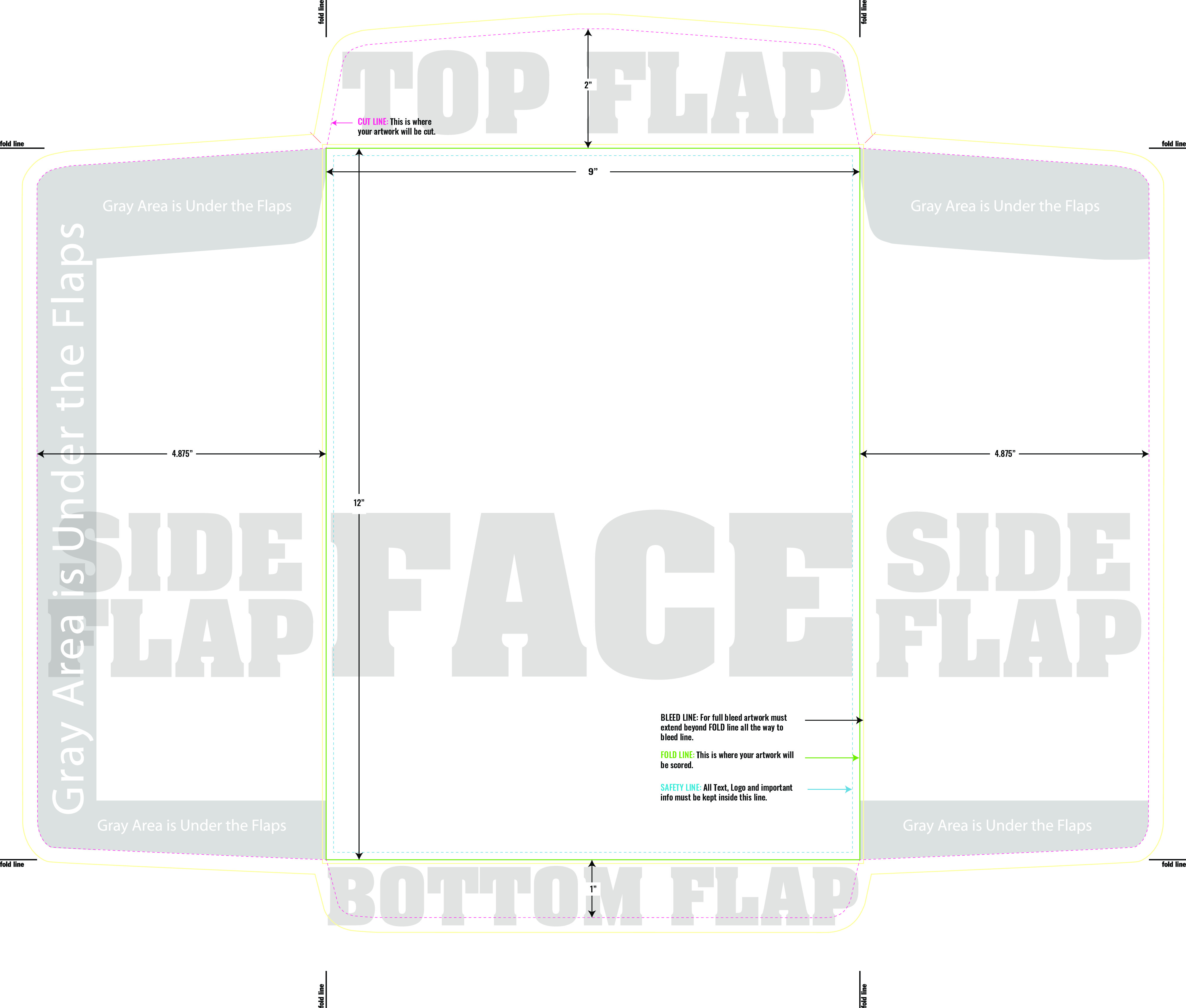 Print Layout Templates 9 " x  12 Envelopes" Envelopes 