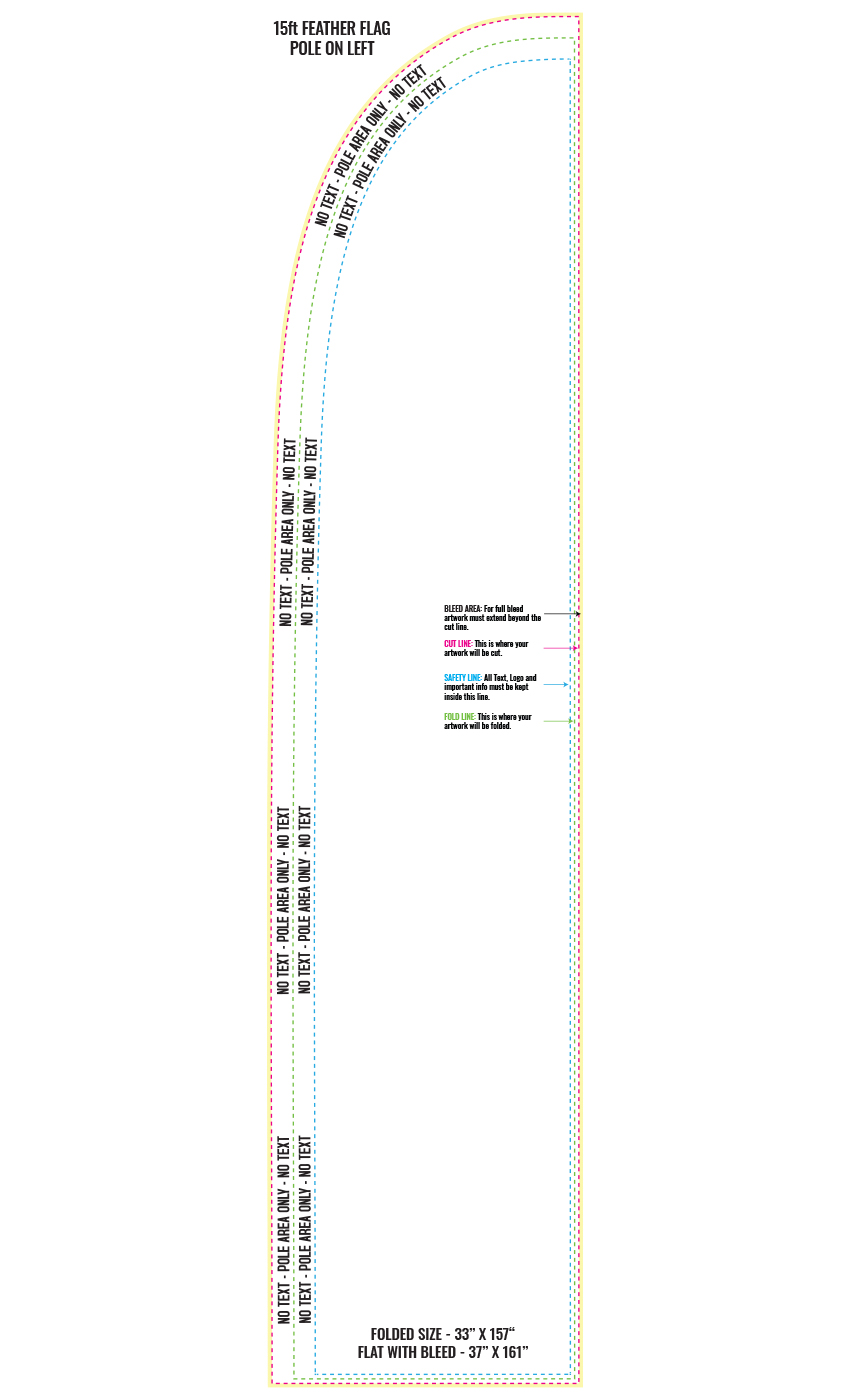 Print Layout Templates 37" x 161 Flag (for 15 ft)" Flags 