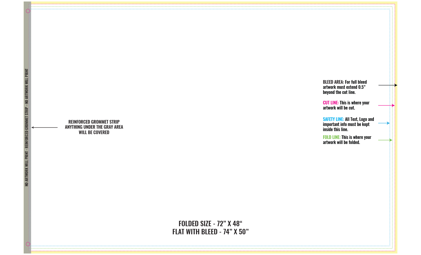 Print Layout Templates 6 ft" x 4 ft" Flags 