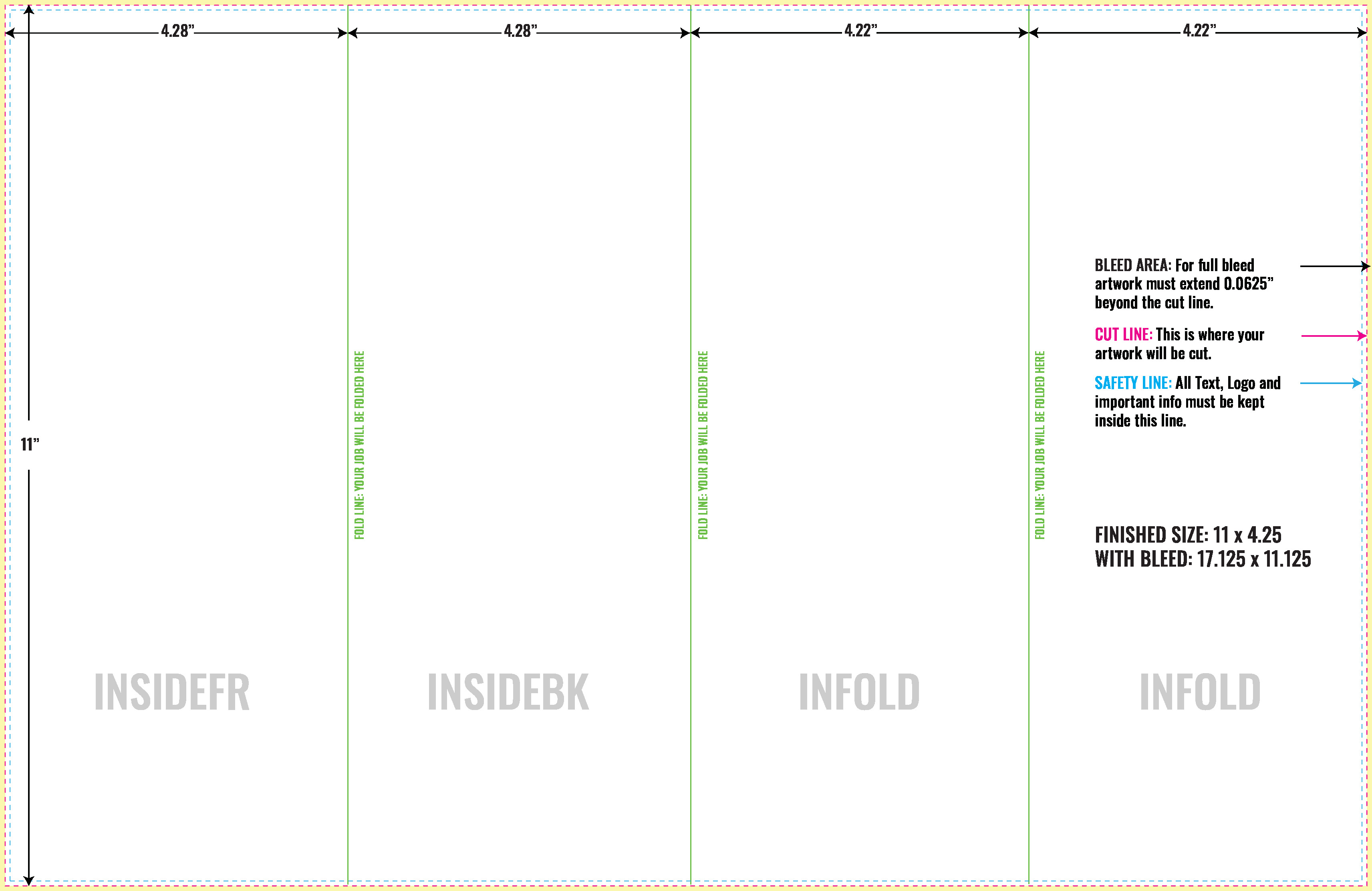 Print Layout Templates 11" x 17" Flyers Vertical Rectangle