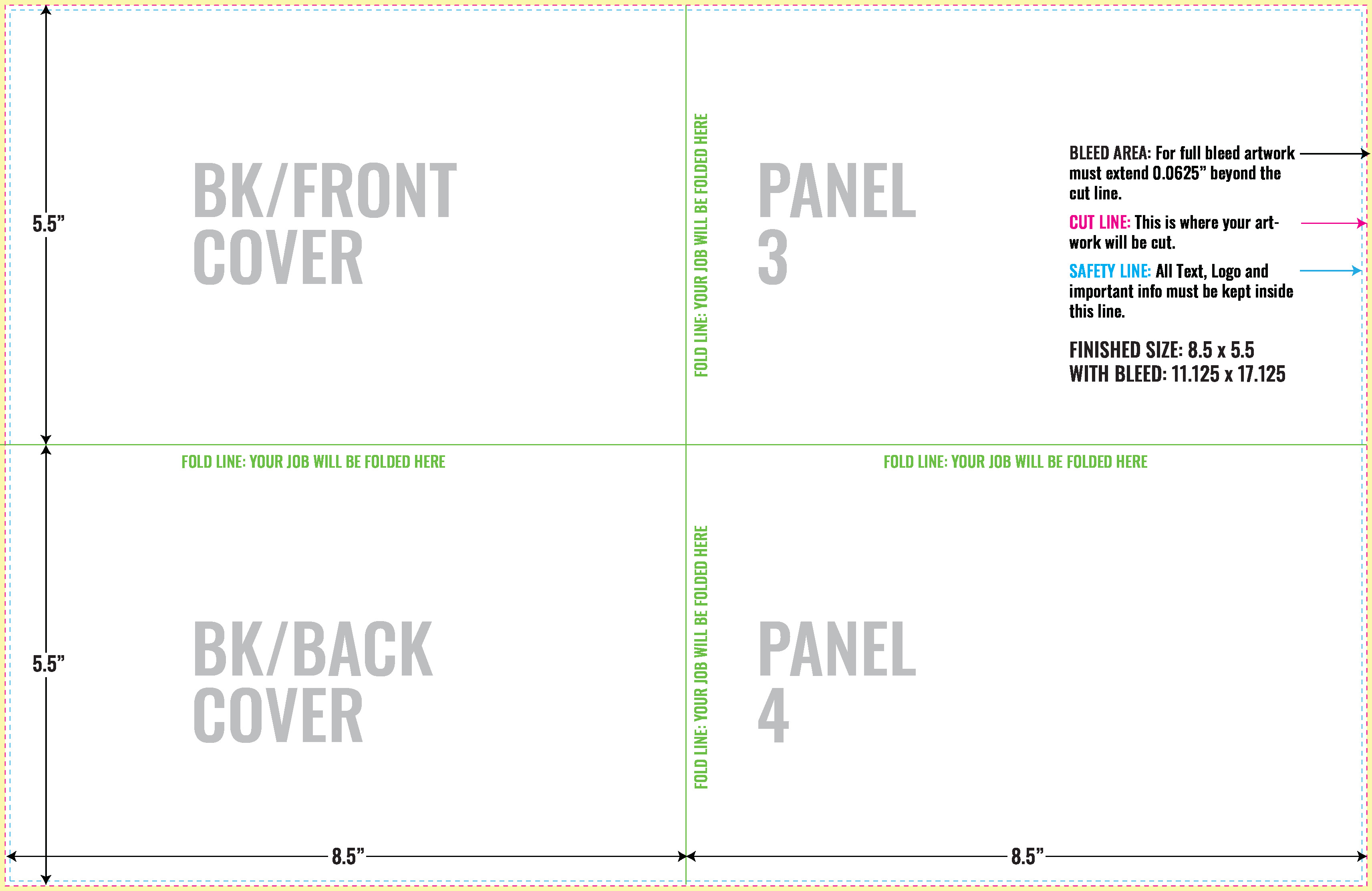 Print Layout Templates 11" x 17" Flyers Vertical Rectangle