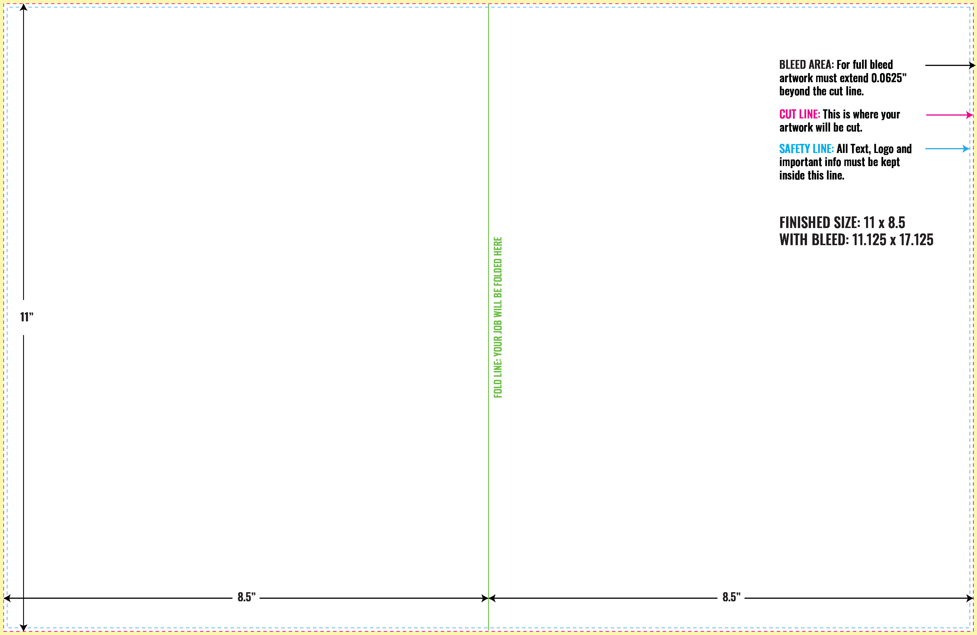 Print Layout Templates 11" x 17" Flyers Vertical Rectangle