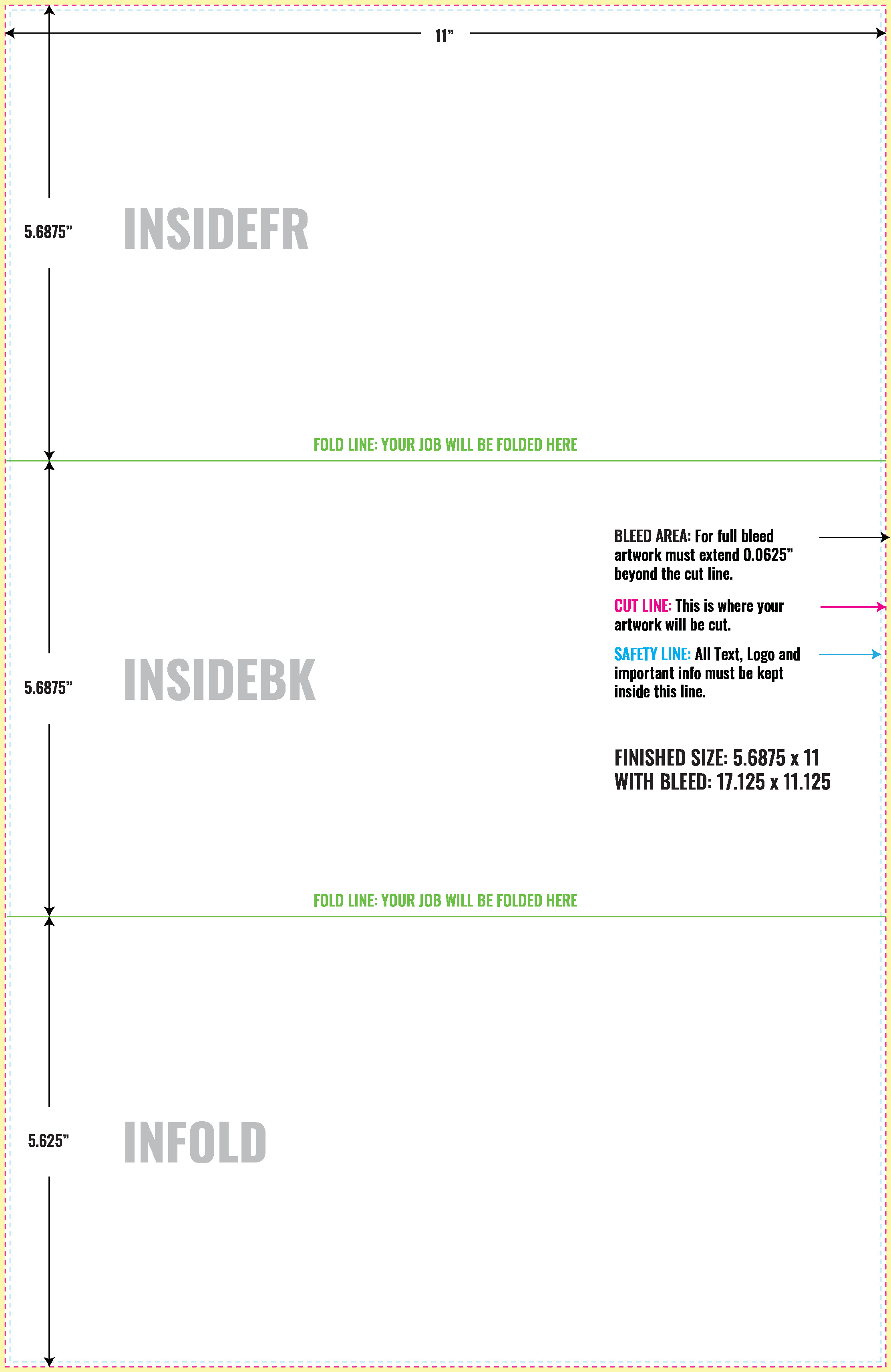 Print Layout Templates 11" x 17" Flyers Horizontal Rectangle