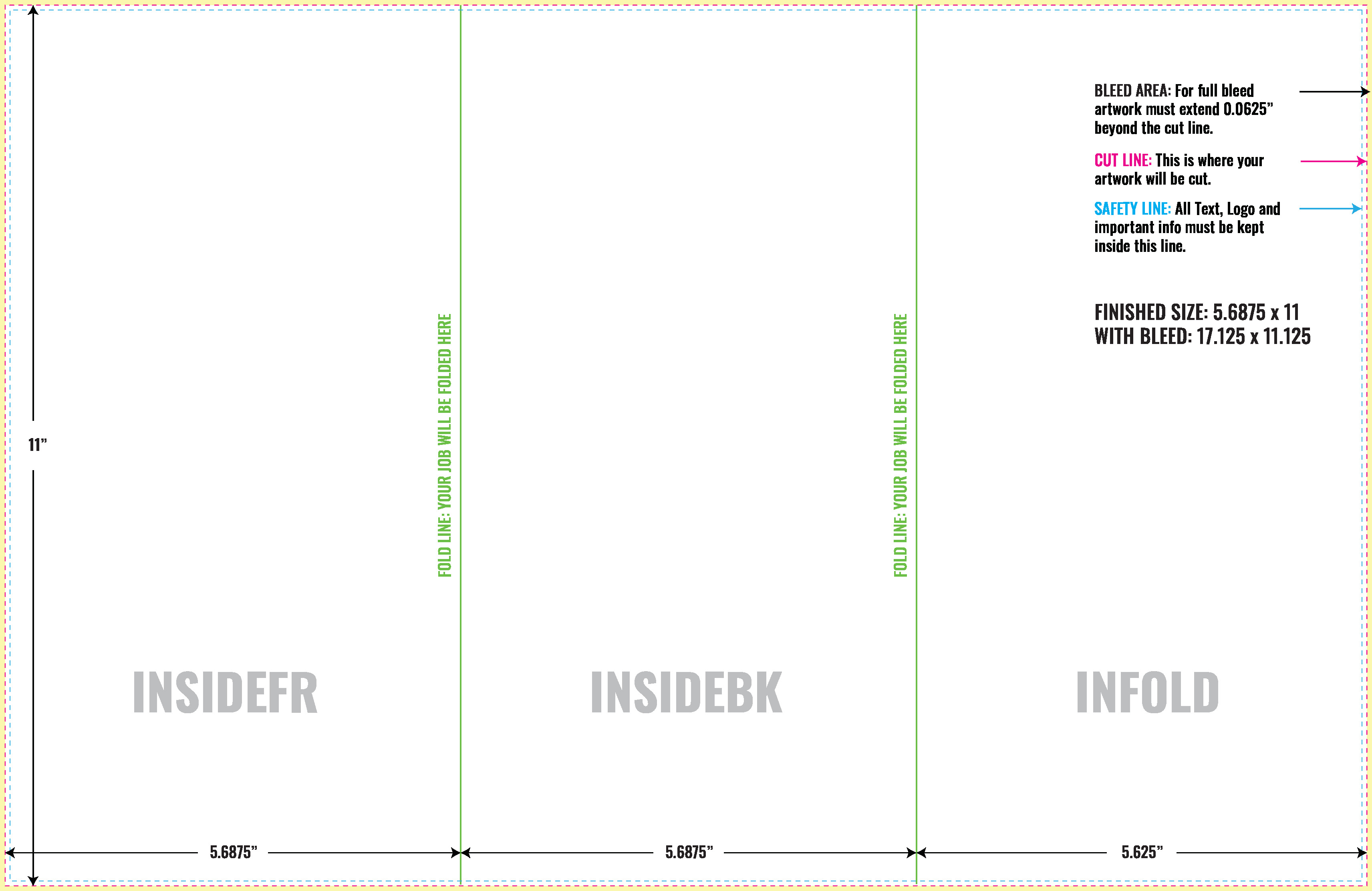 Print Layout Templates 11" x 17" Flyers Vertical Rectangle