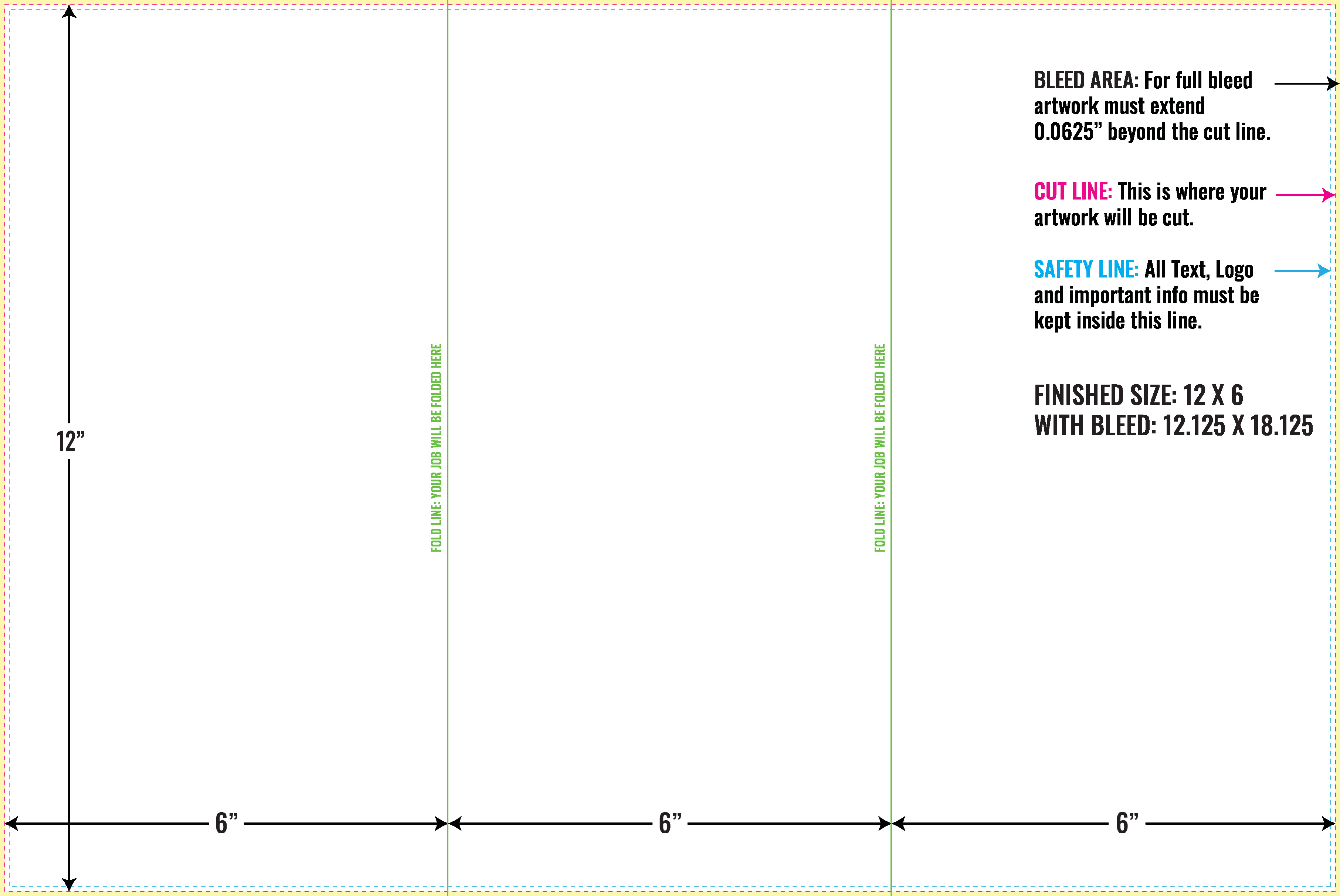Print Layout Templates 12" x 18" Flyers Vertical Rectangle