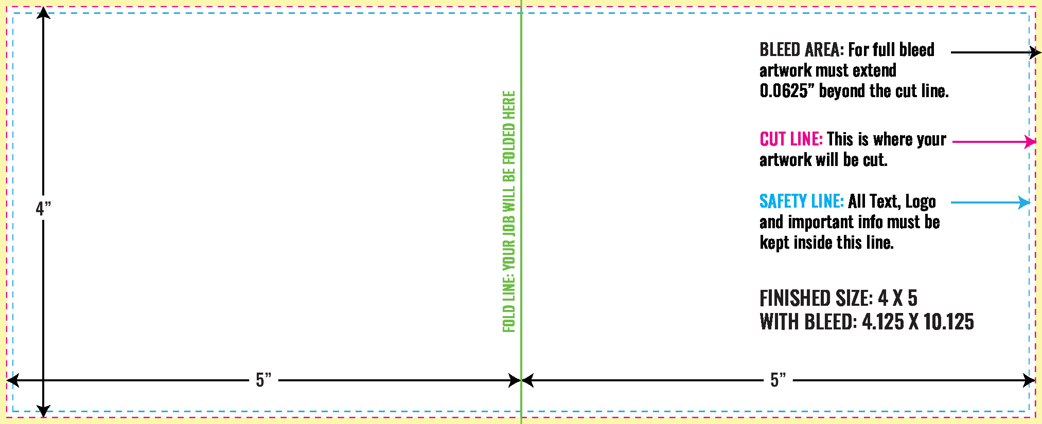 Print Layout Templates 4" x 10" Flyers Vertical Rectangle