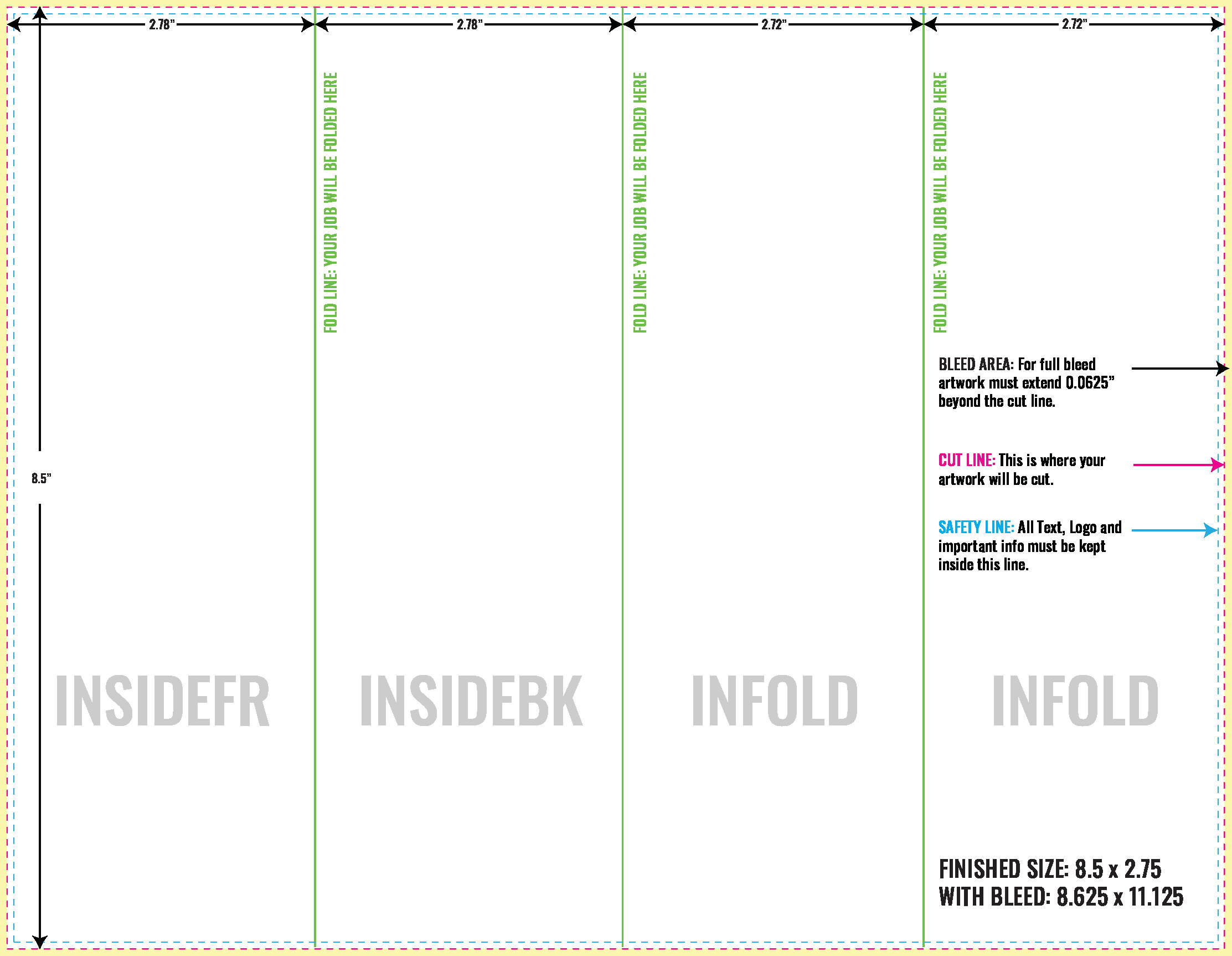Print Layout Templates 8.5" x 11" Flyers Vertical Rectangle