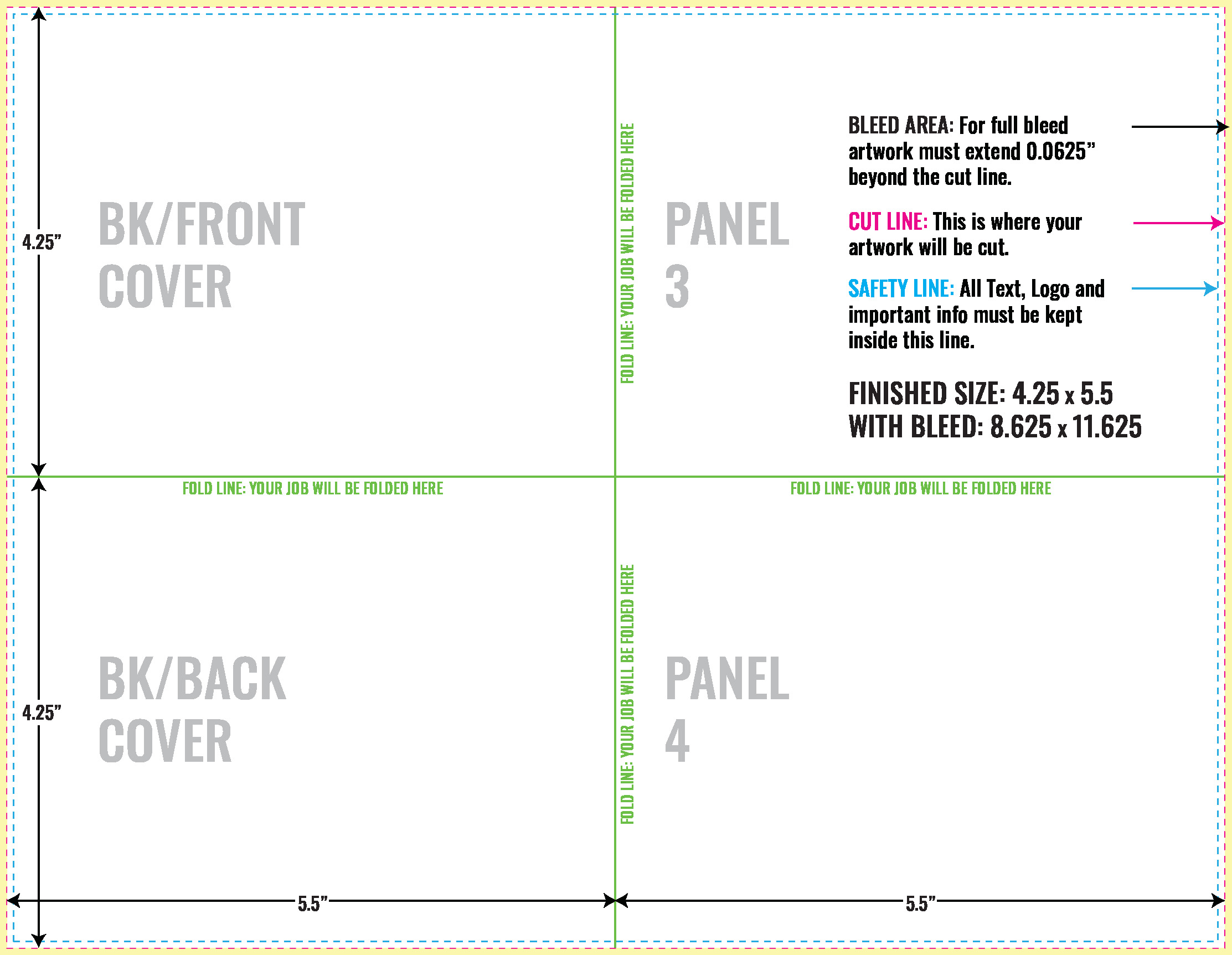Print Layout Templates 8.5" x 11" Flyers Vertical Rectangle