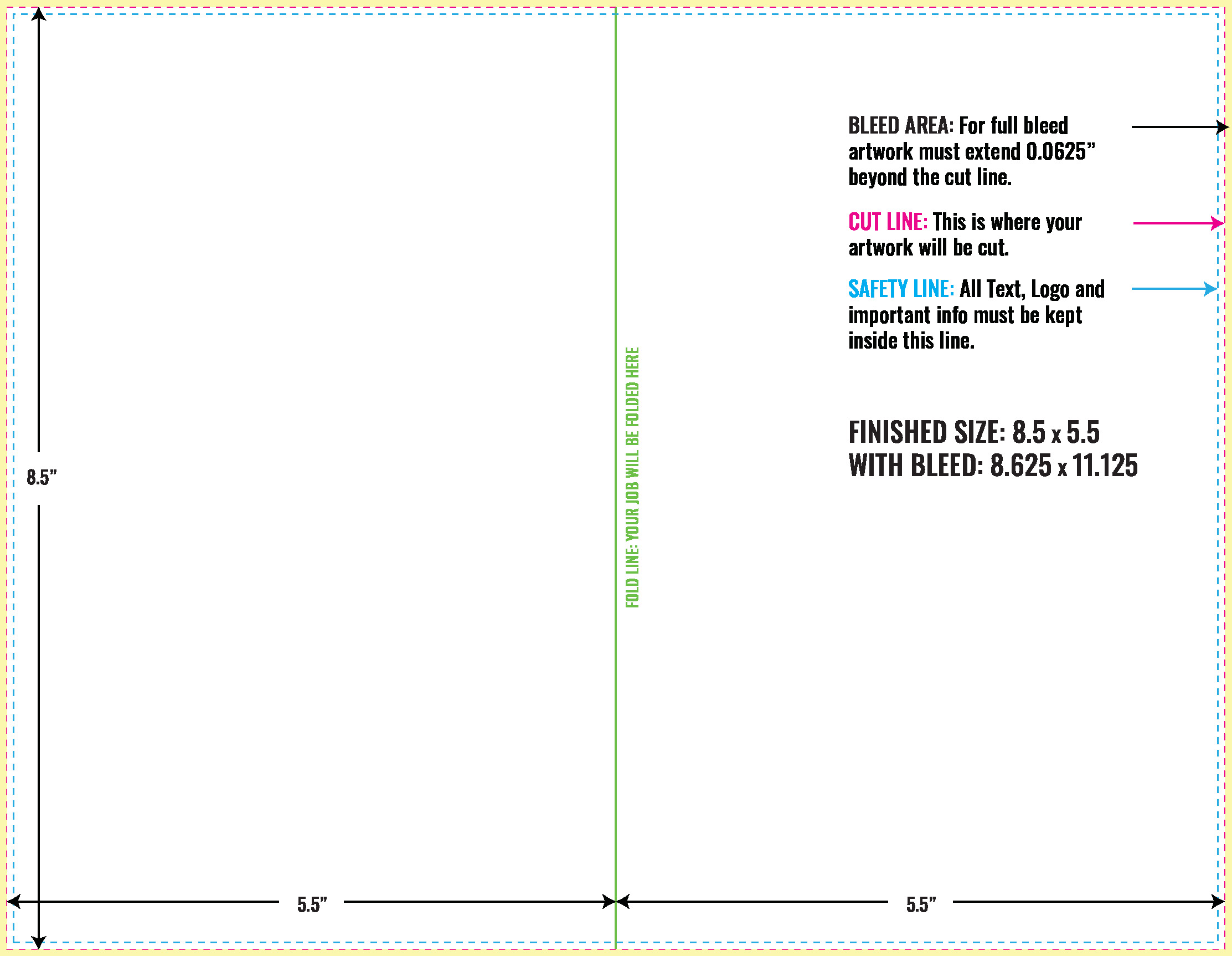 Print Layout Templates 8.5" x 11" Flyers Vertical Rectangle
