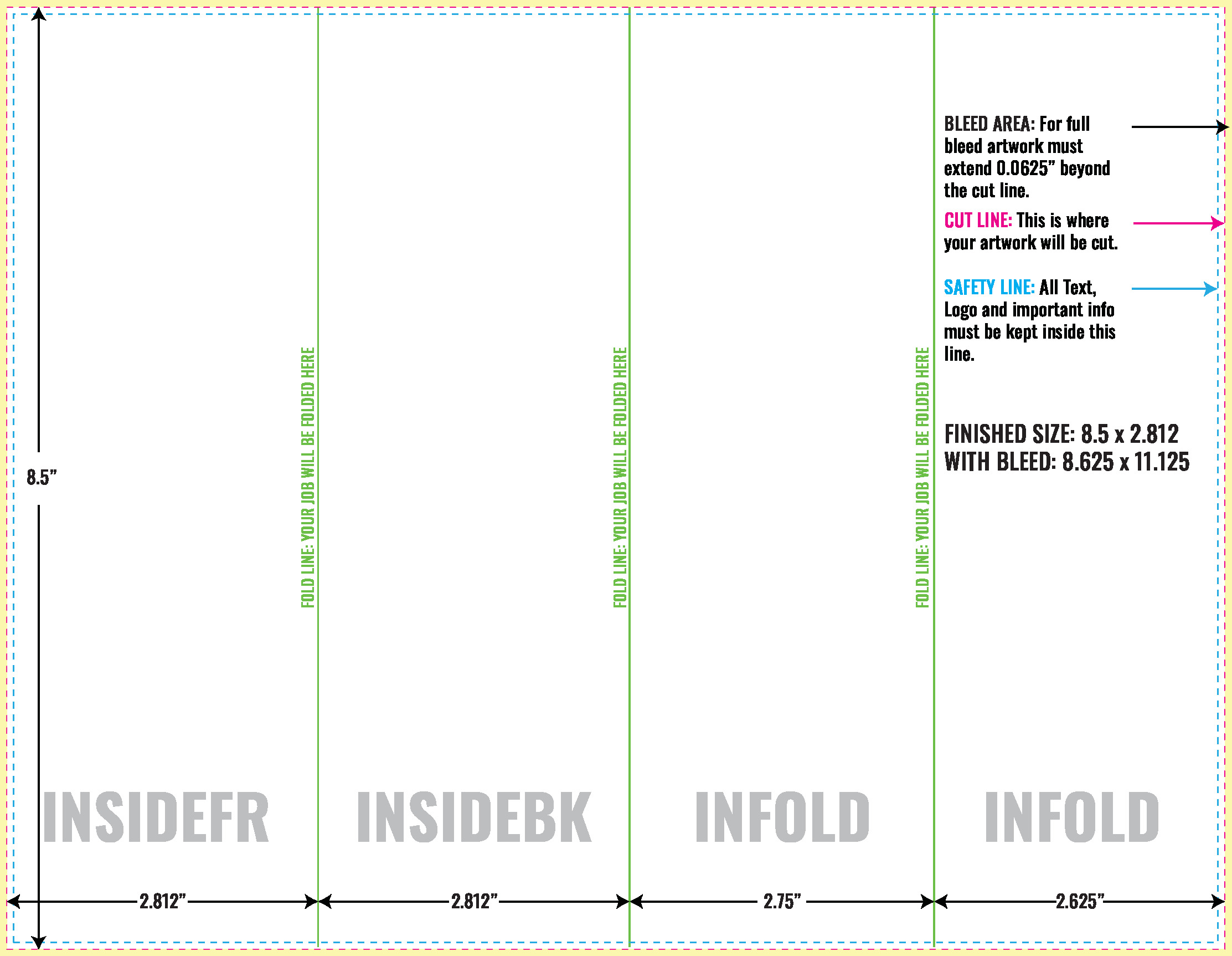 Print Layout Templates 8.5" x 11" Flyers Vertical Rectangle