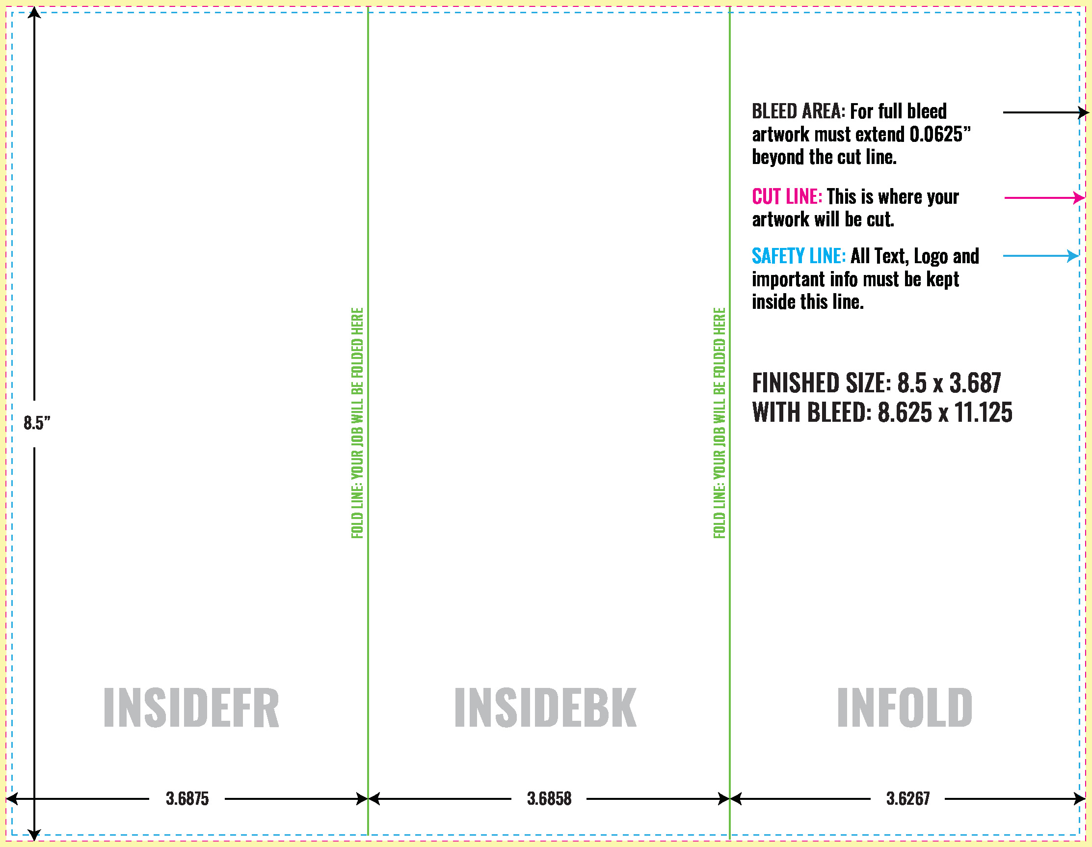 Print Layout Templates 8.5" x 11" Flyers Vertical Rectangle