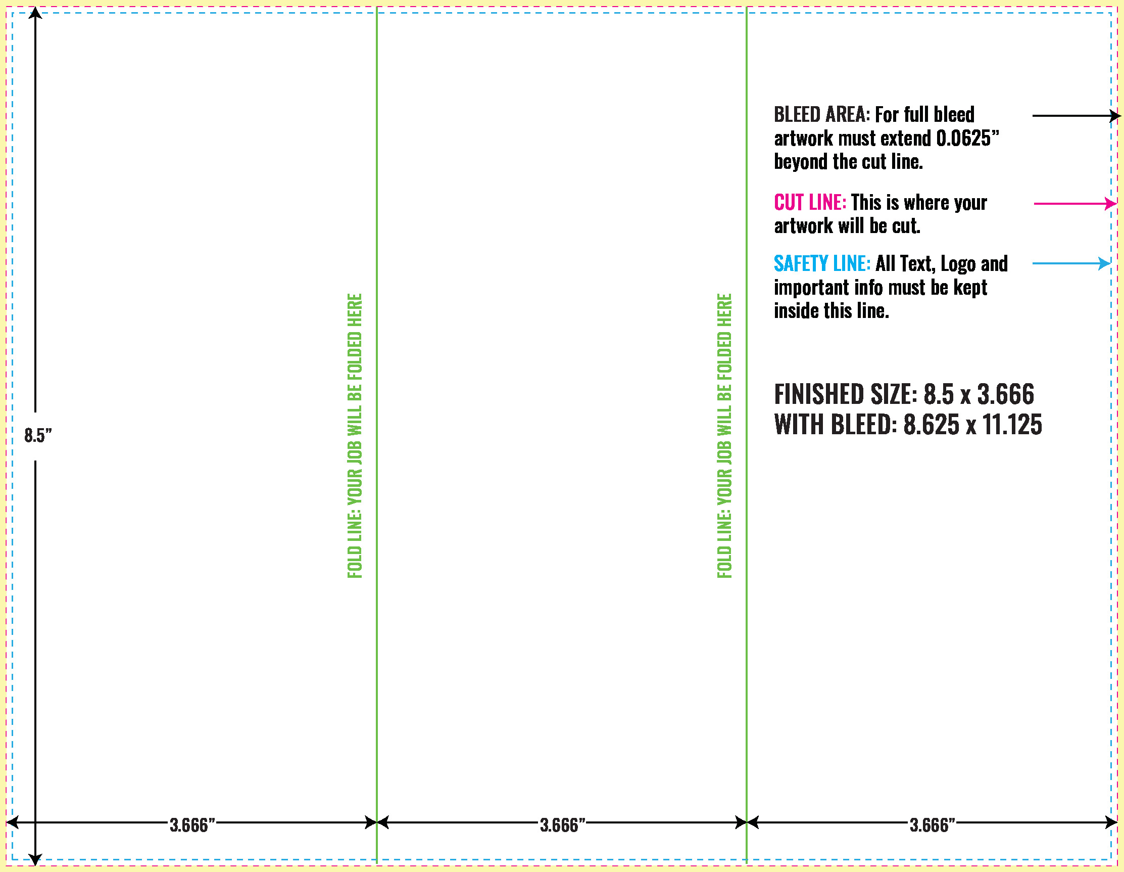 Print Layout Templates 8.5" x 11" Flyers Vertical Rectangle