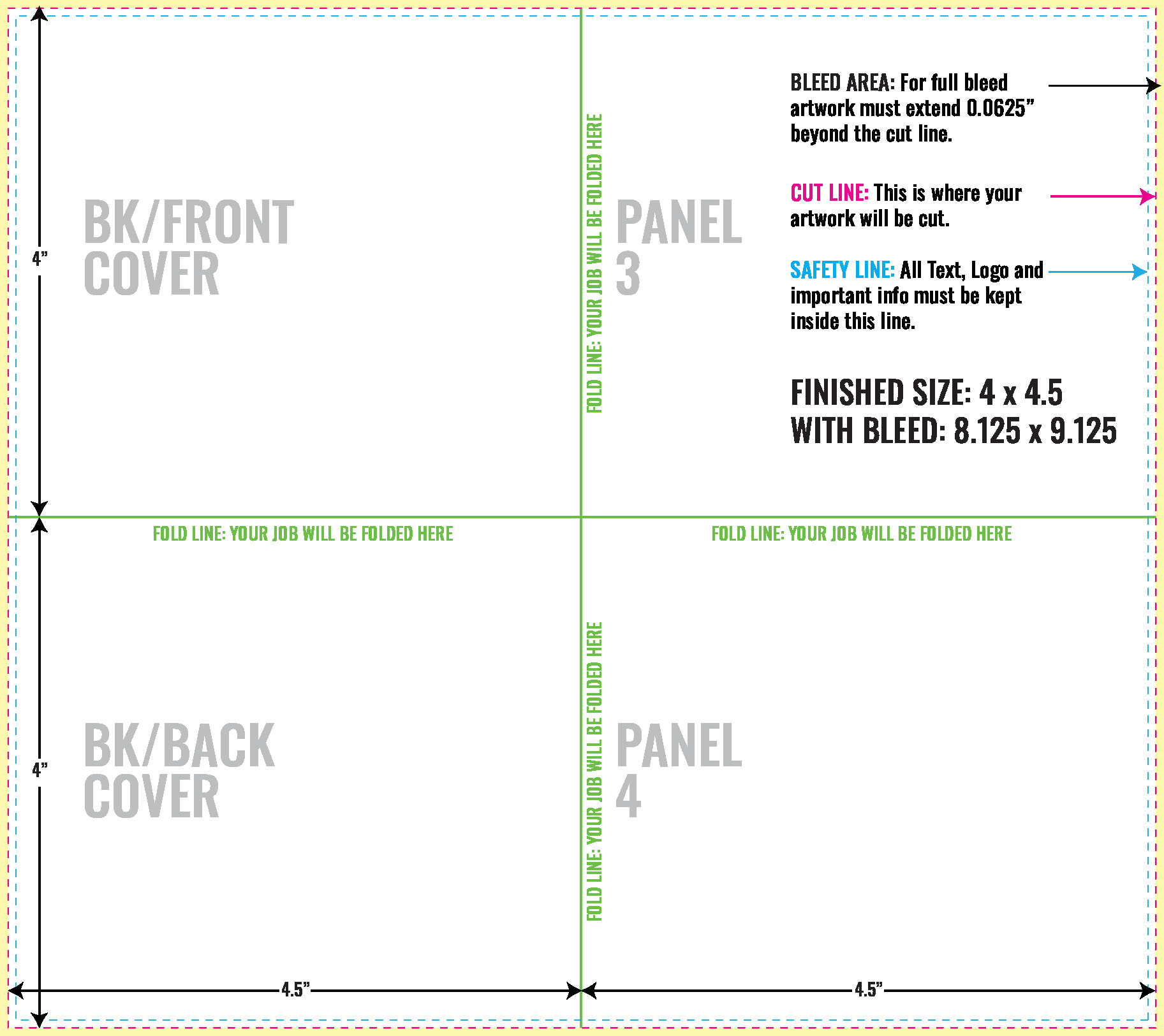 Print Layout Templates 8" x 9" Flyers Vertical Rectangle