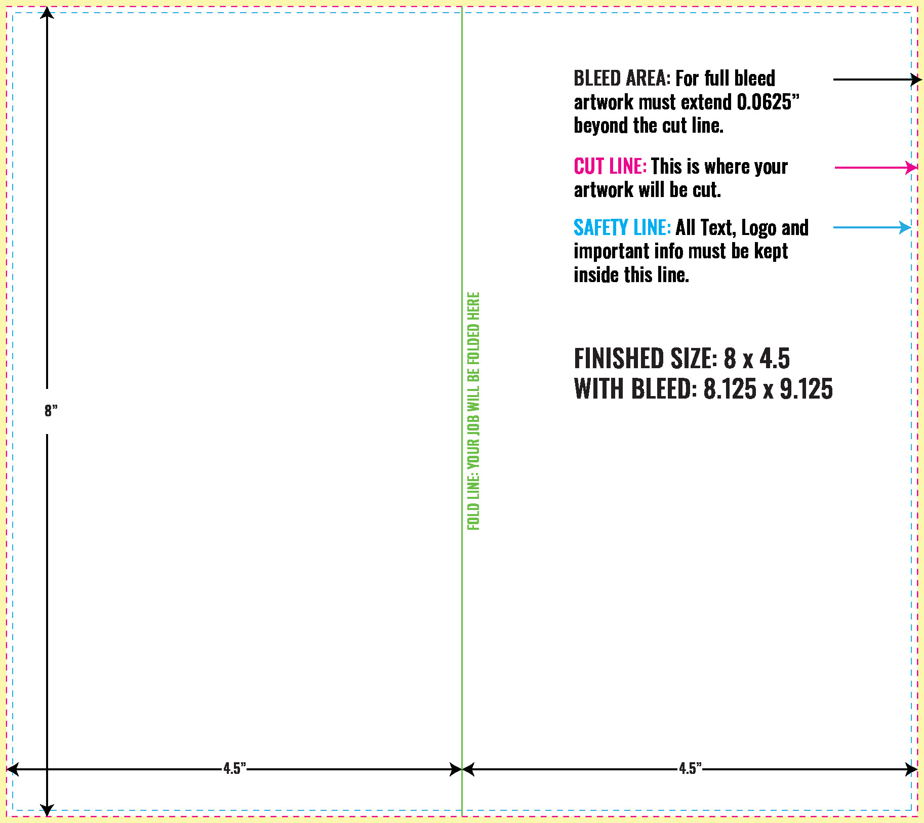 Print Layout Templates 8" x 9" Flyers Vertical Rectangle