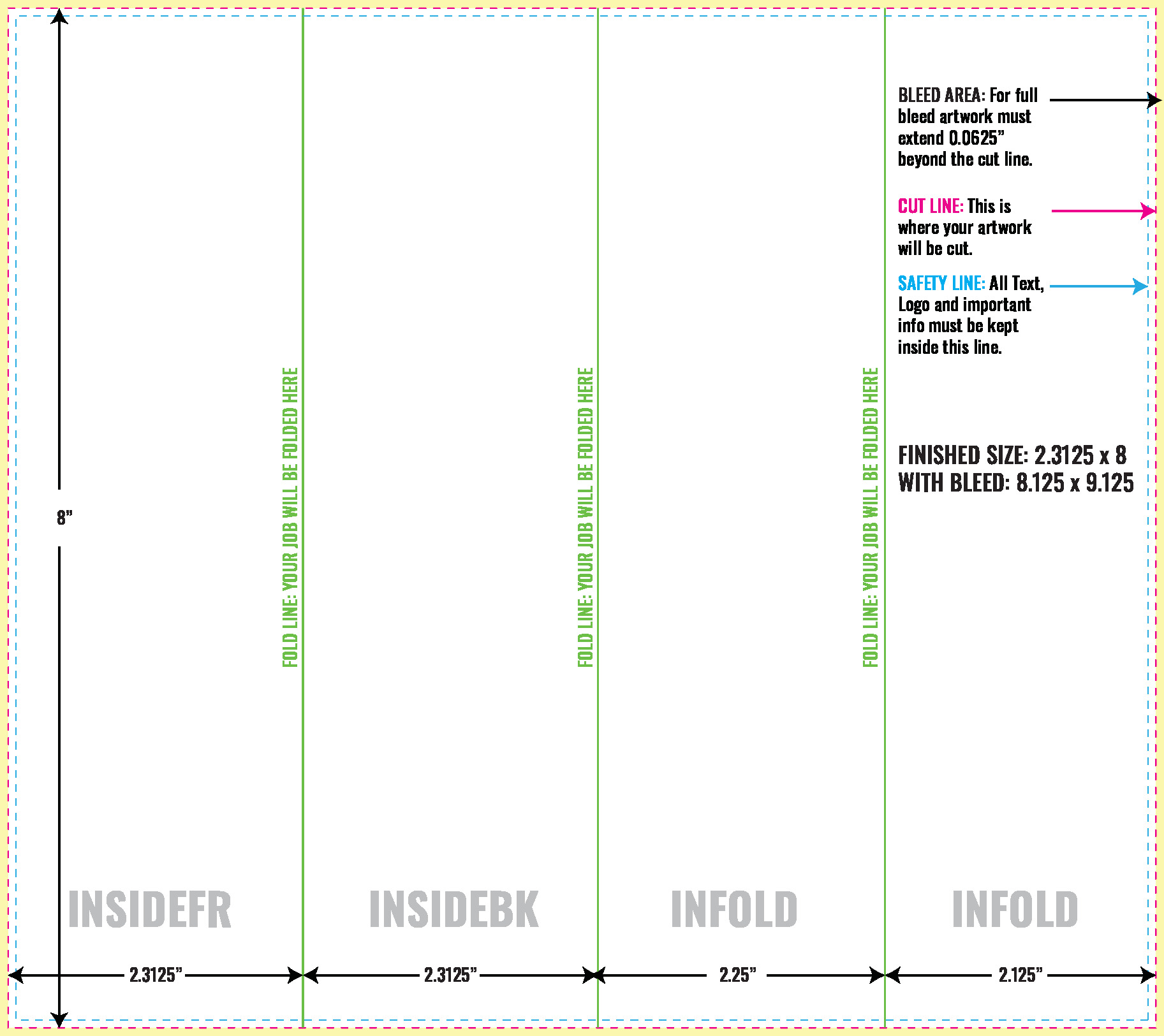 Print Layout Templates 8" x 9" Flyers Vertical Rectangle