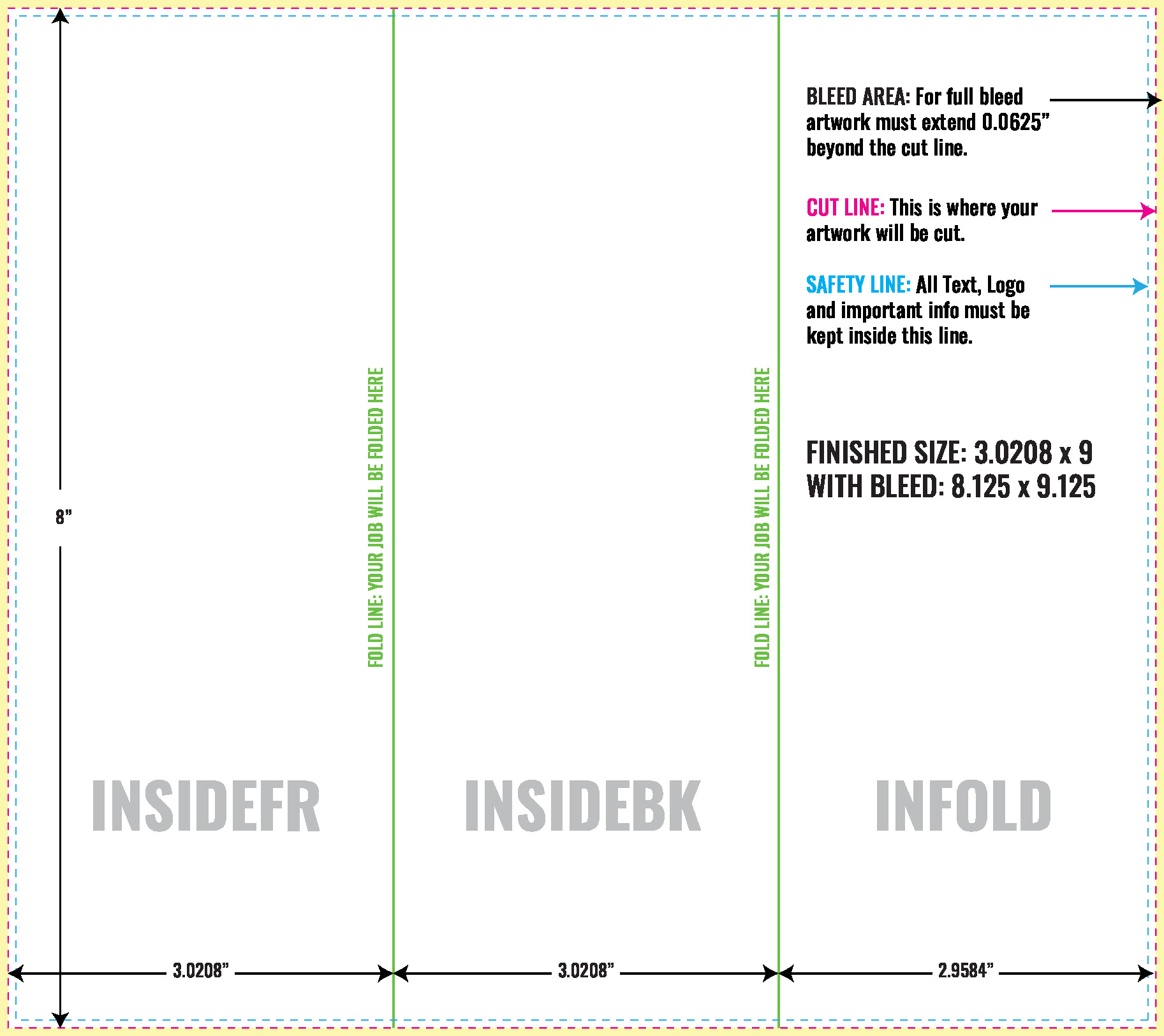 Print Layout Templates 8" x 9" Flyers Vertical Rectangle
