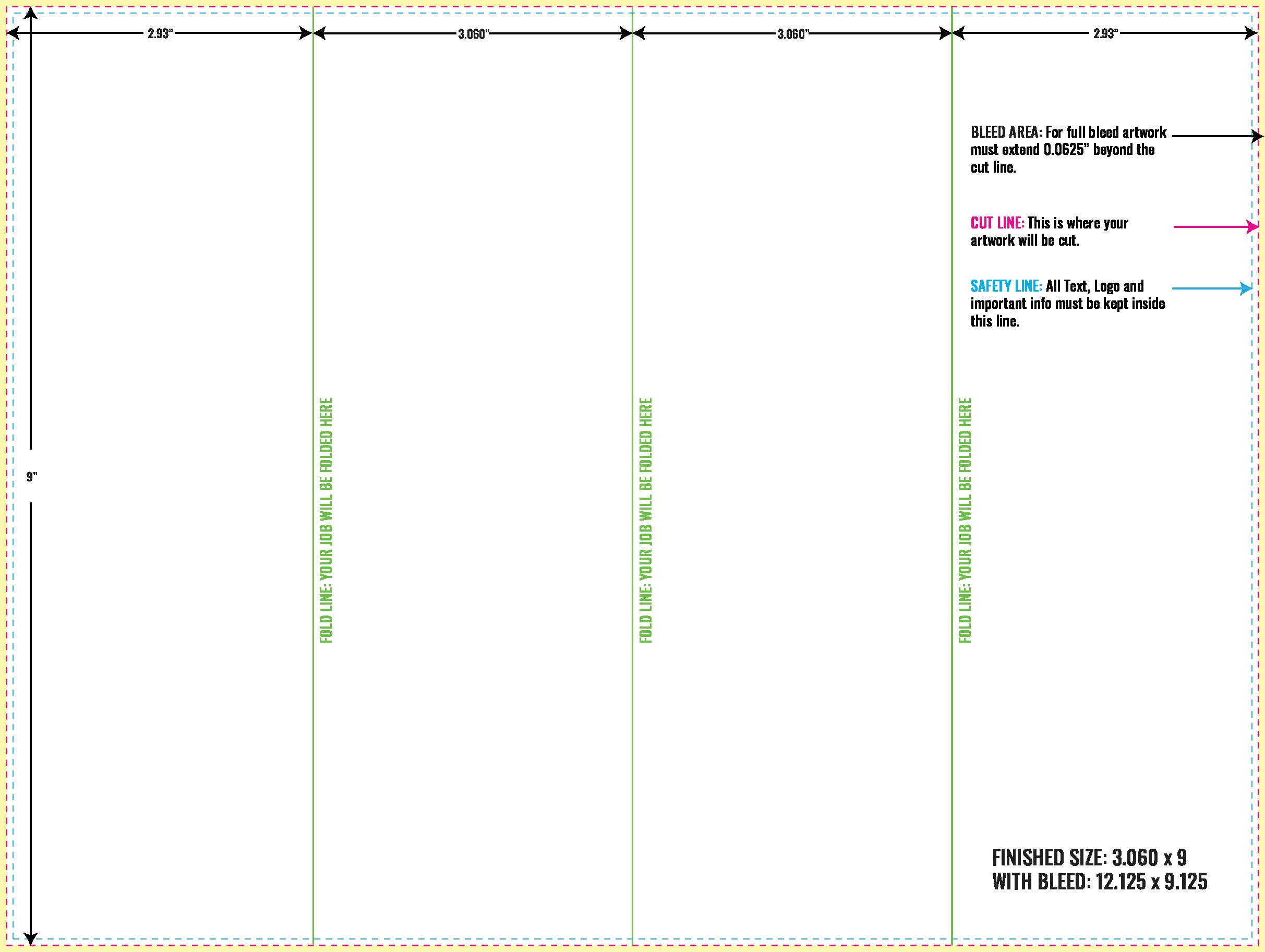 Print Layout Templates 9" x 12" Flyers Vertical Rectangle