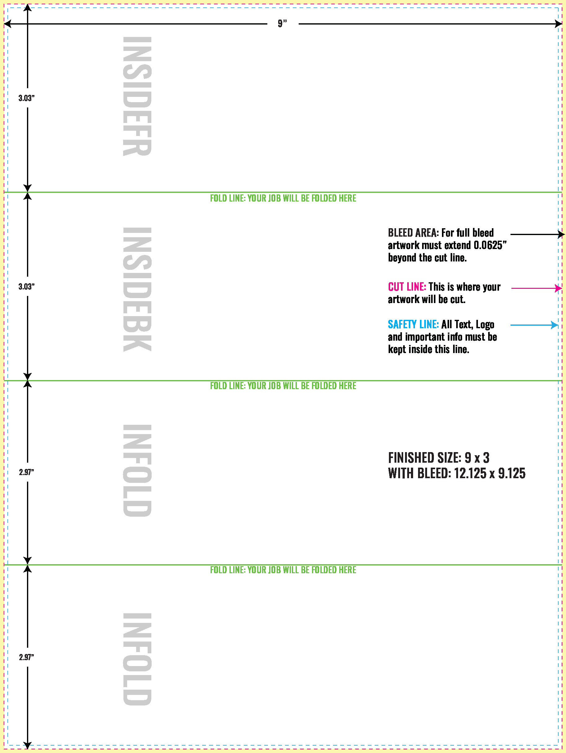 Print Layout Templates 9" x 12" Flyers Horizontal Rectangle