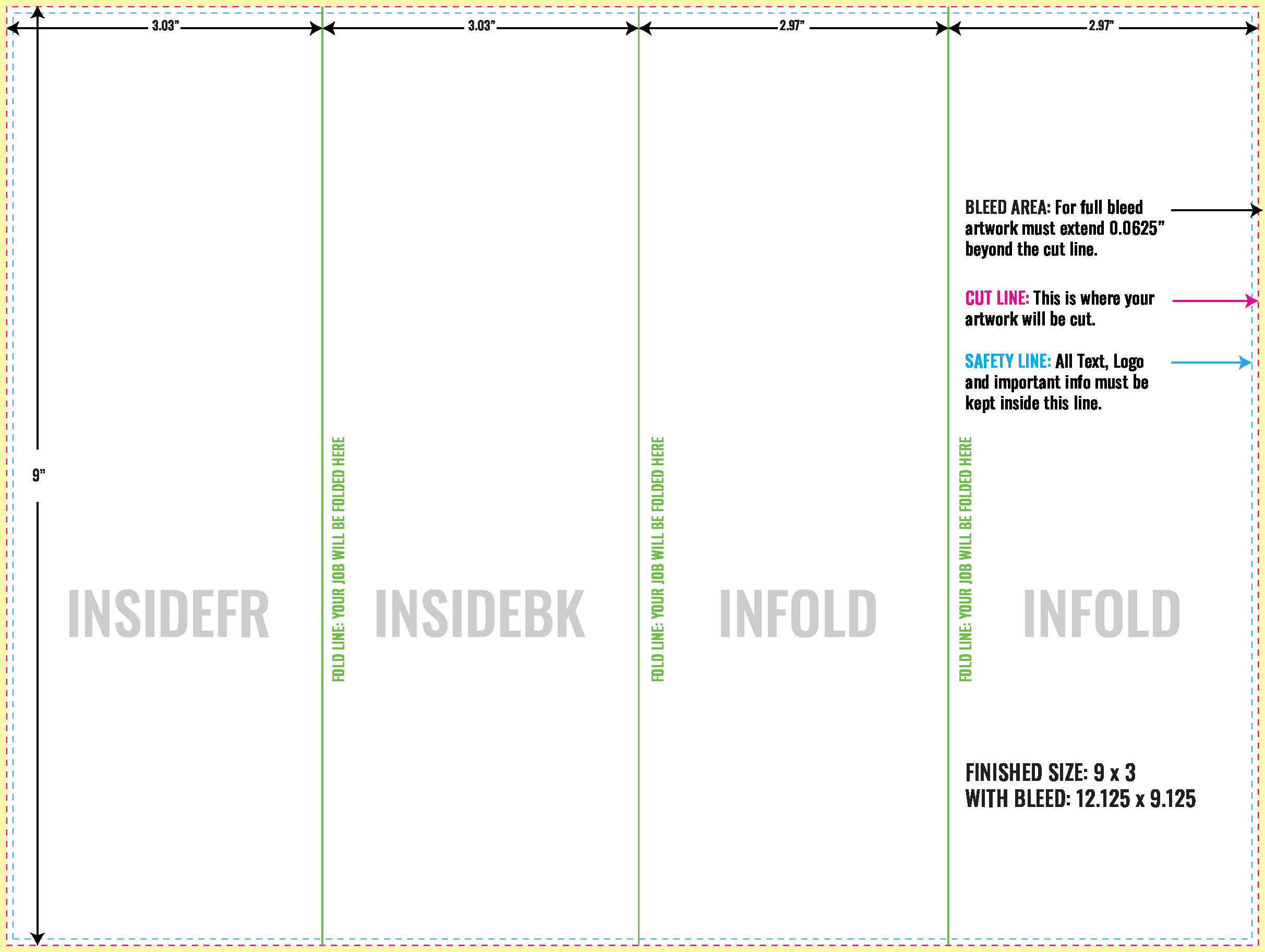 Print Layout Templates 9" x 12" Flyers Vertical Rectangle