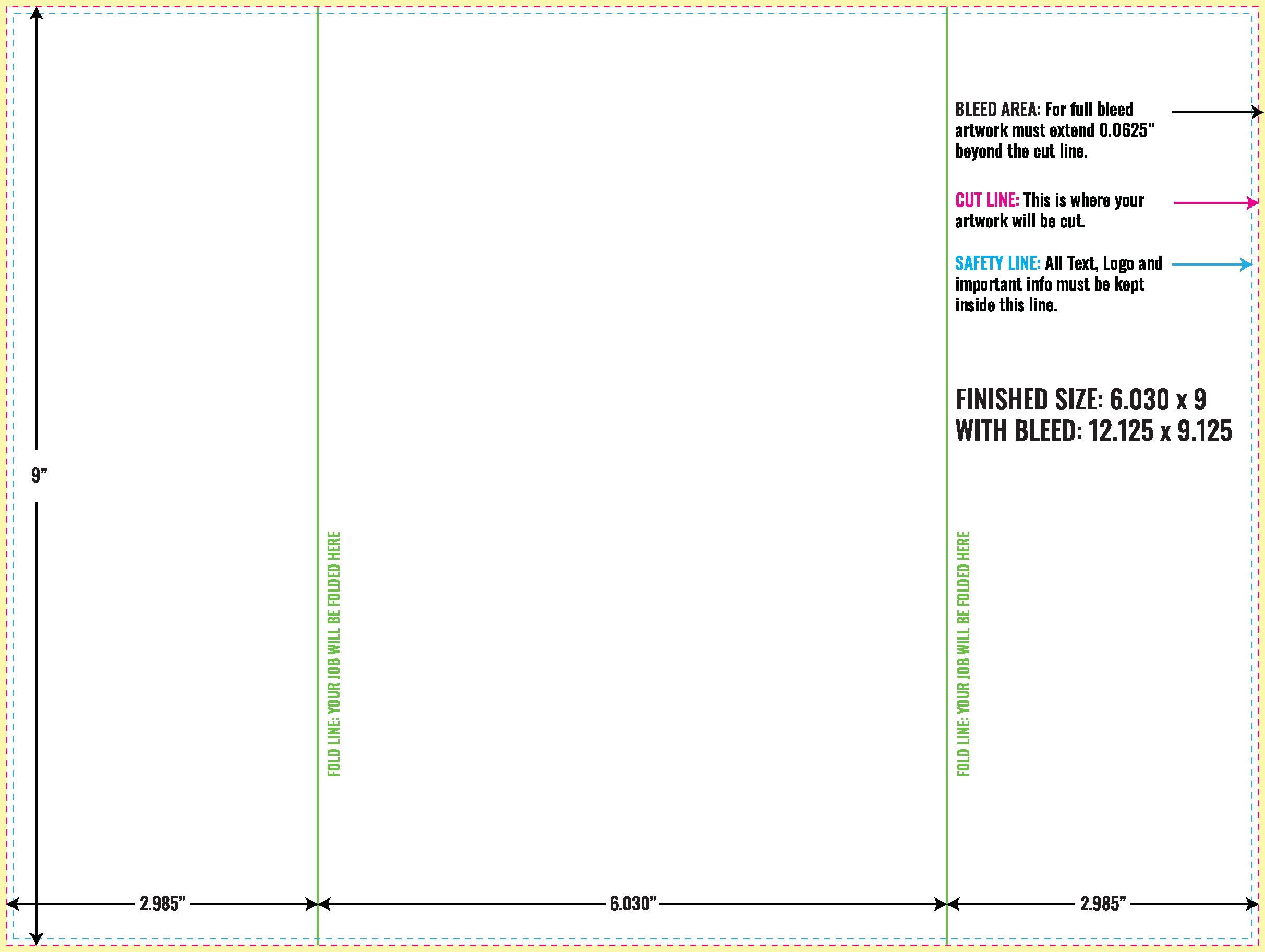 Print Layout Templates 9" x 12" Flyers Vertical Rectangle