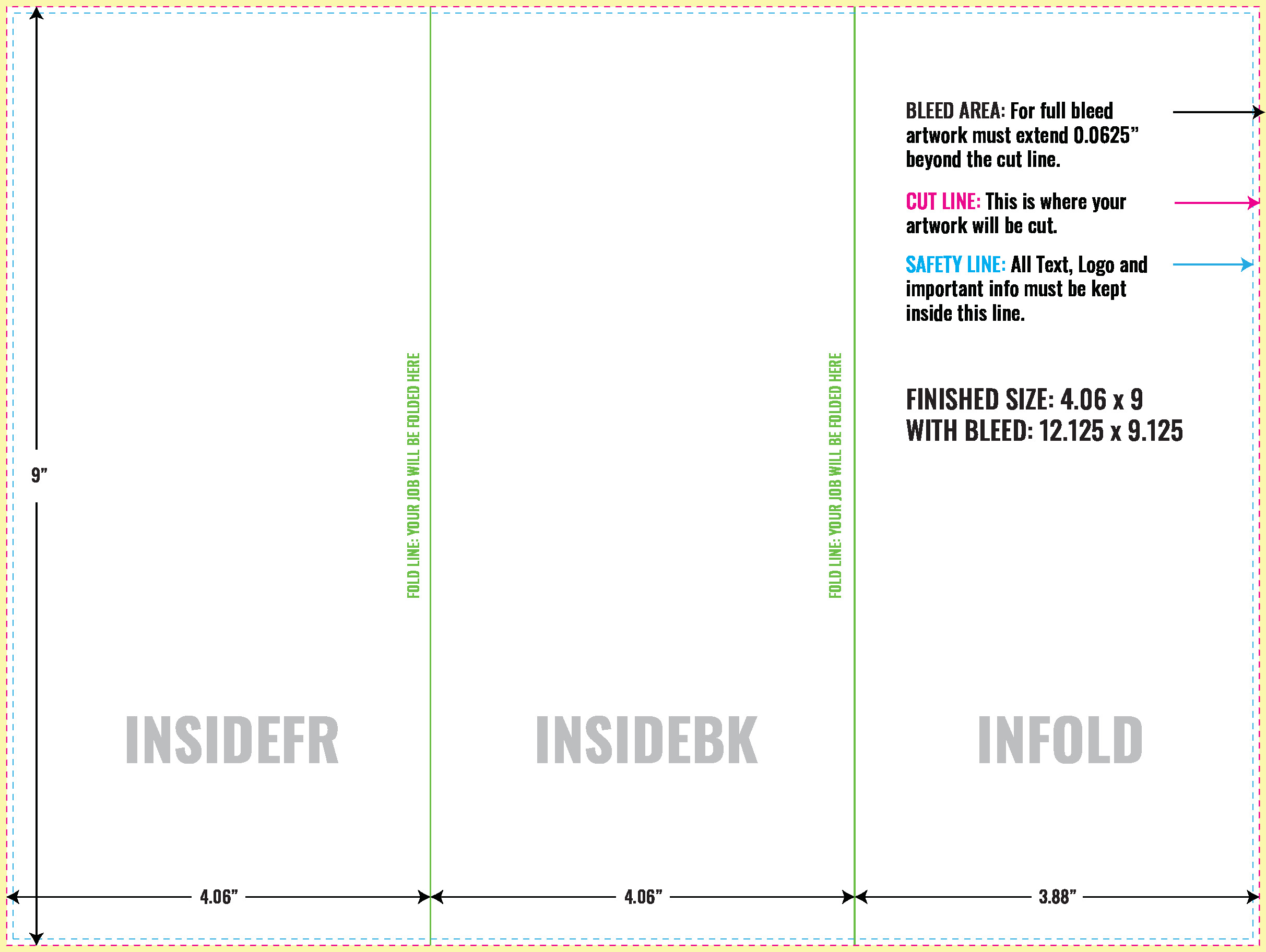 Print Layout Templates 9" x 12" Flyers Vertical Rectangle