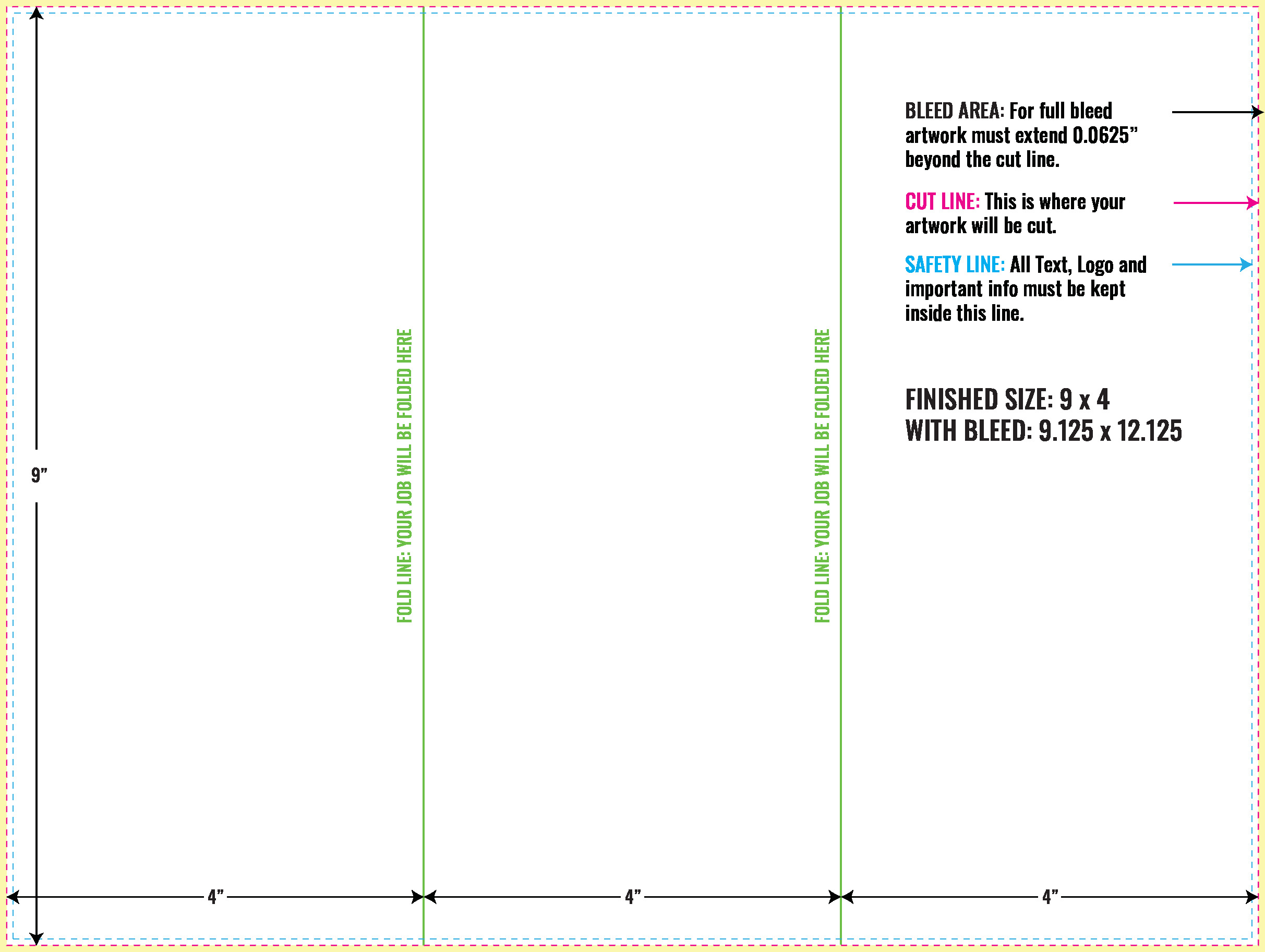 Print Layout Templates 9" x 12" Flyers Vertical Rectangle