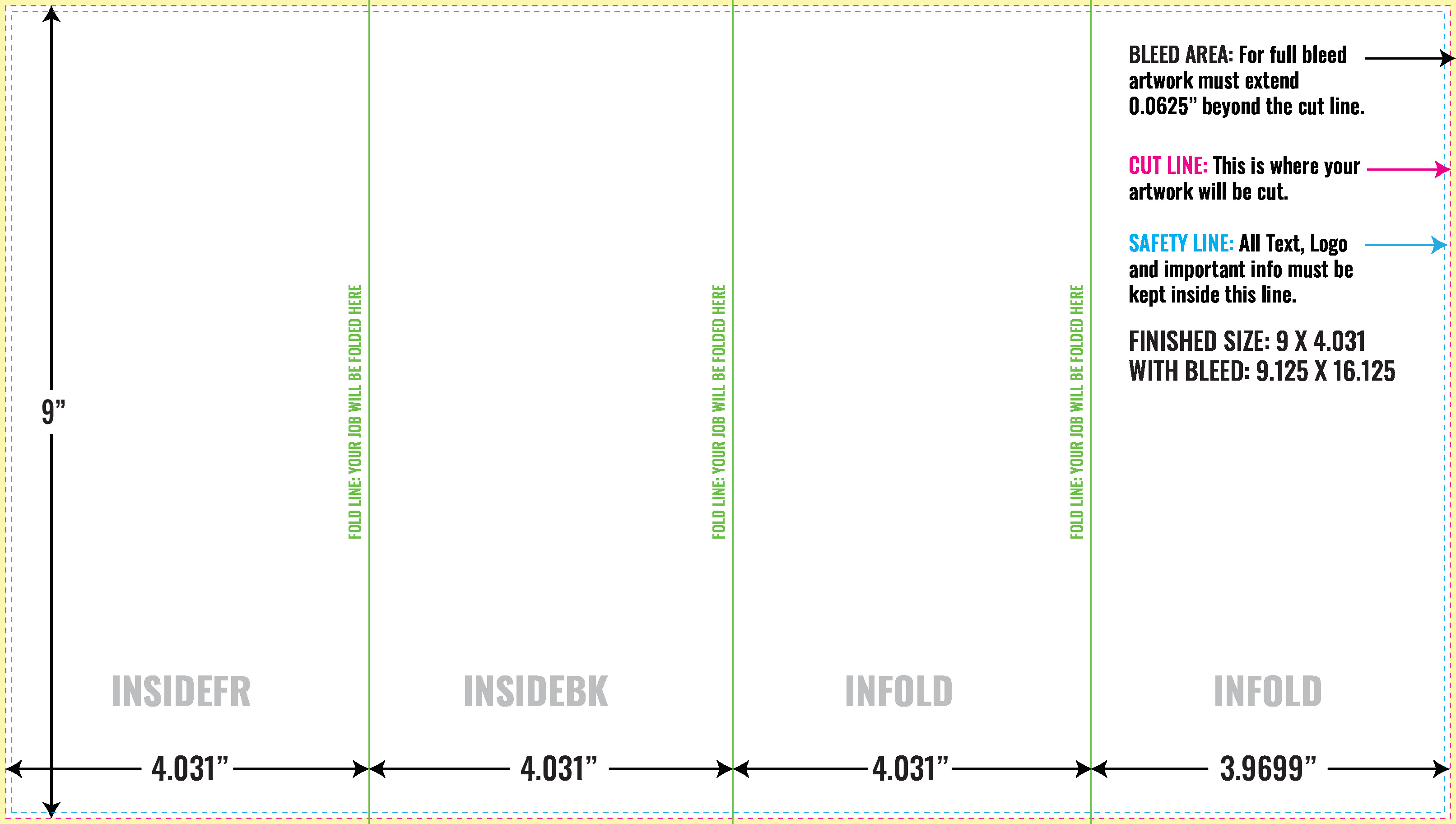 Print Layout Templates 9" x 16" Flyers Vertical Rectangle