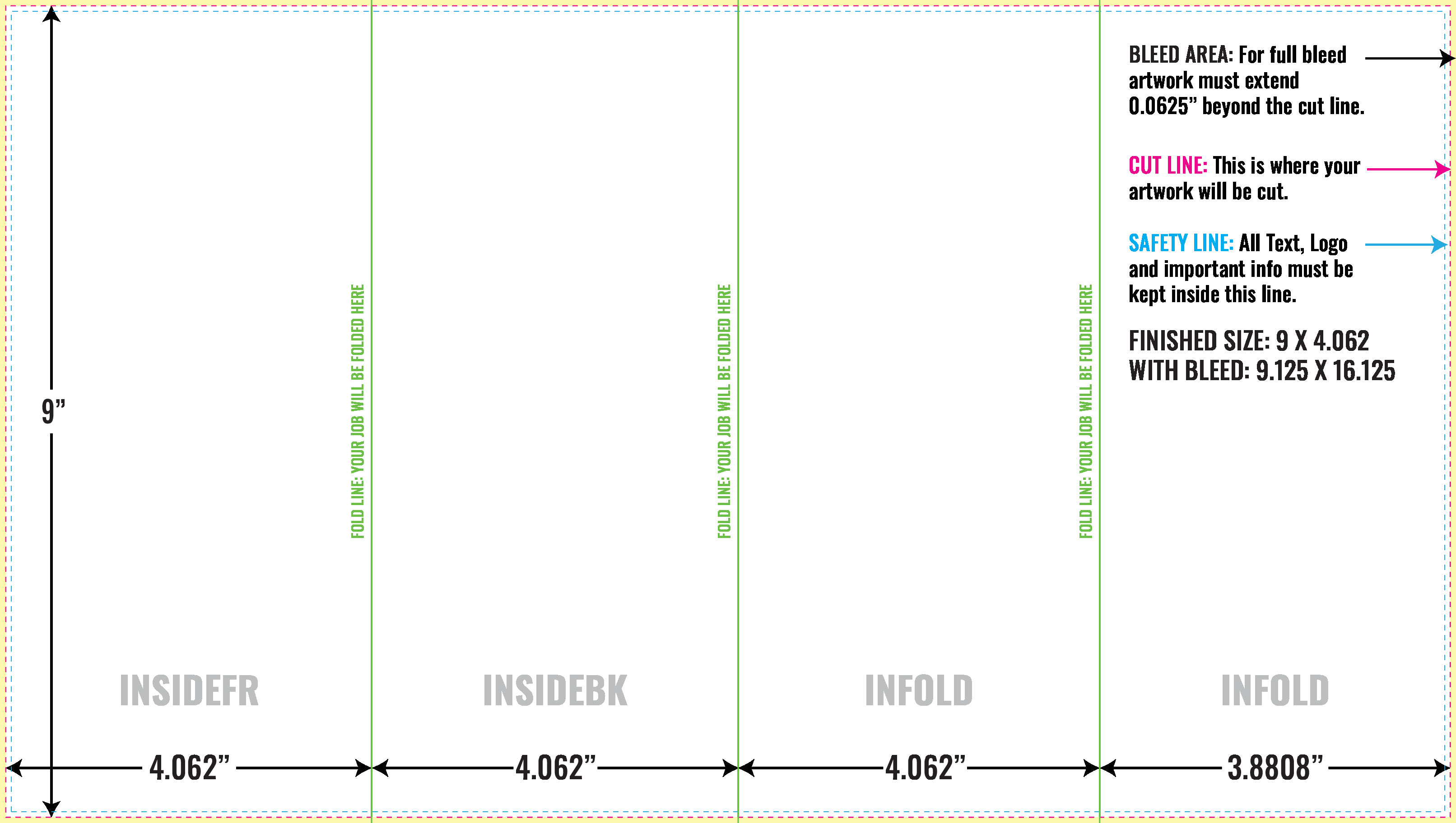 Print Layout Templates 9" x 16" Flyers Vertical Rectangle