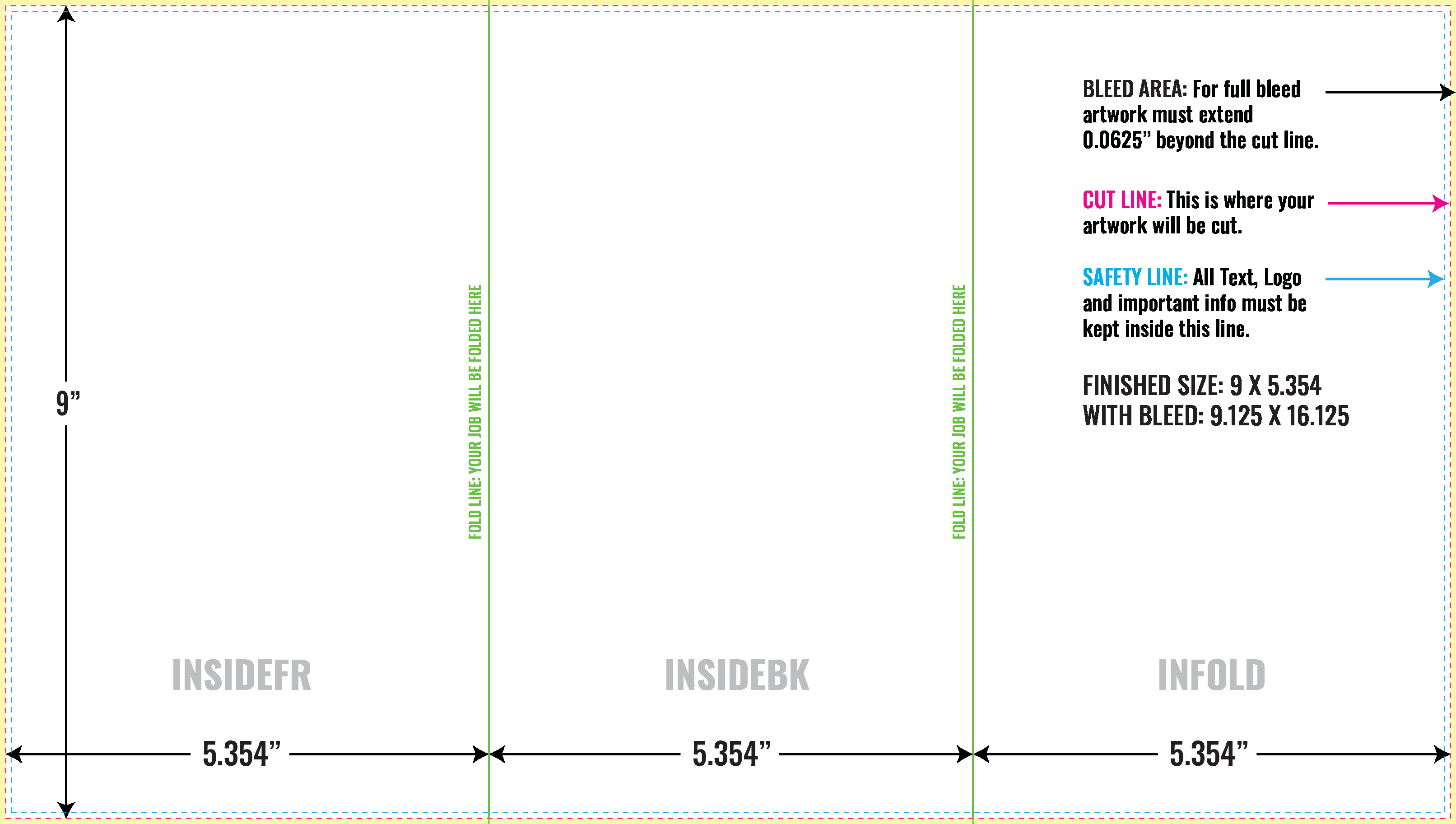 Print Layout Templates 9" x 16" Flyers Vertical Rectangle