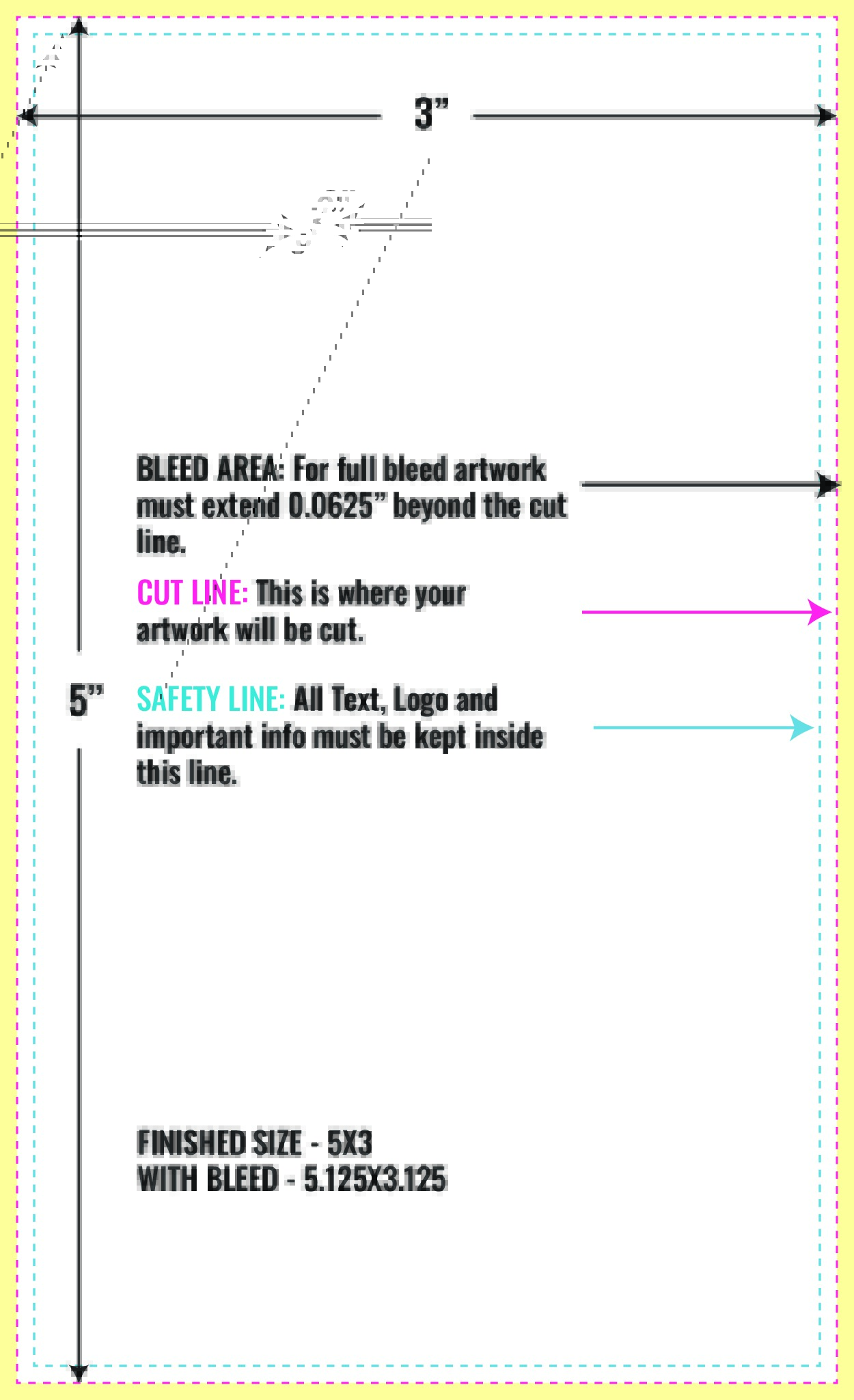 Print Layout Templates 3" x 5" Flyers Vertical