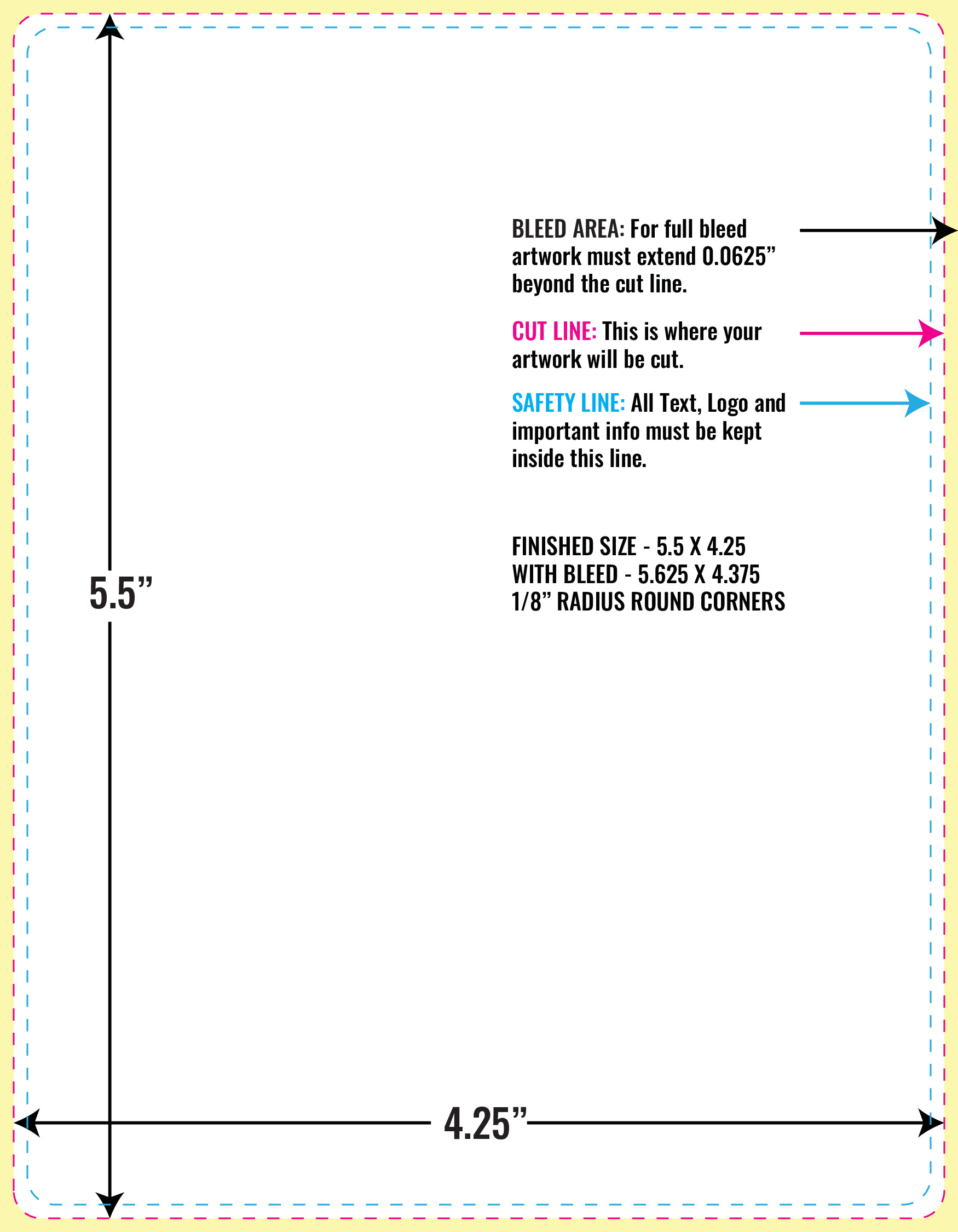 Print Layout Templates 4.25" x 5.5" Greeting Cards 