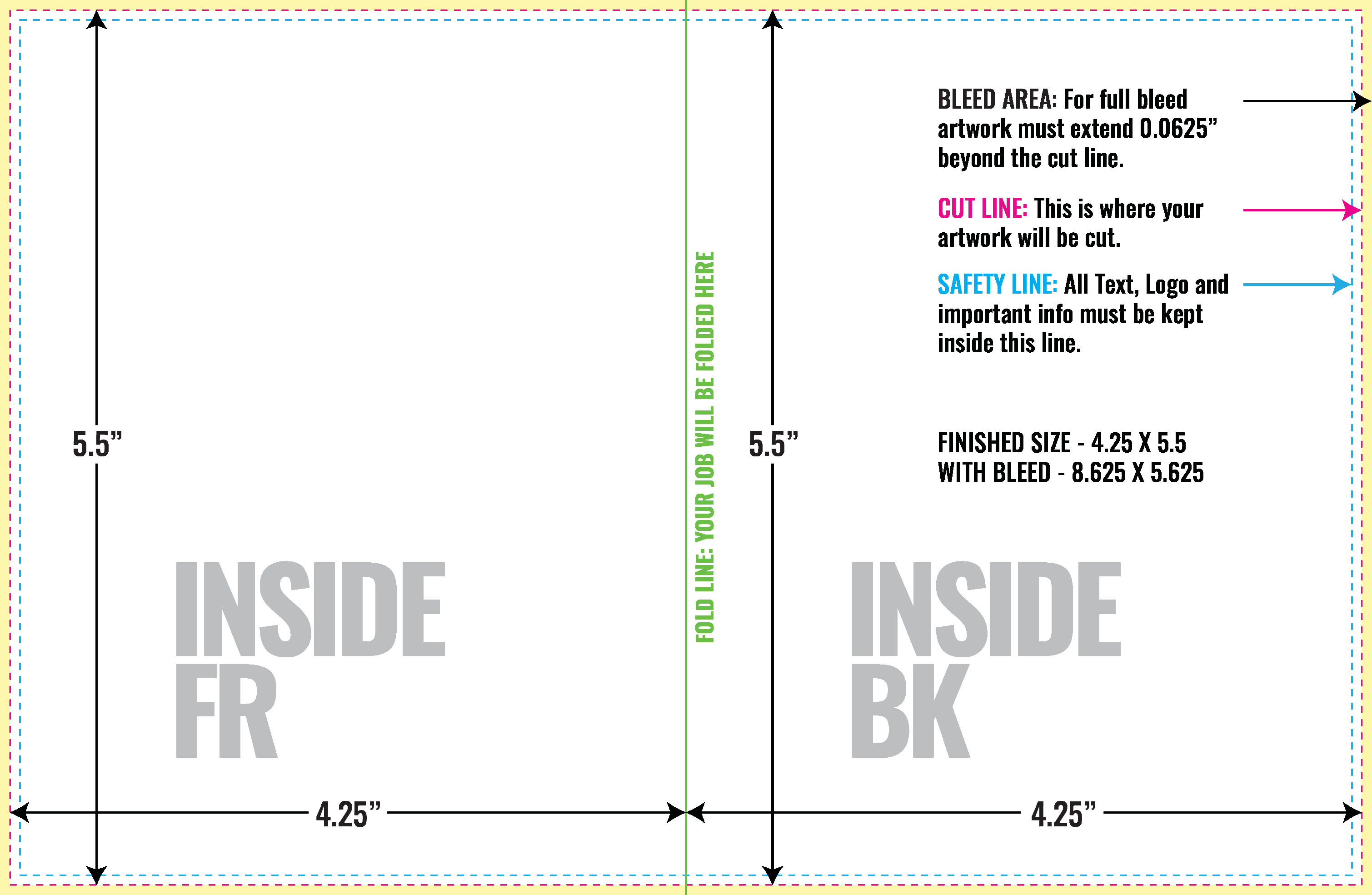 foldable greeting card template