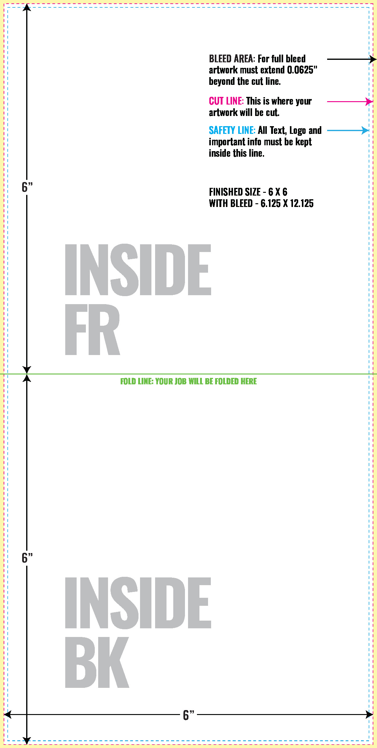 Print Layout Templates 6" x 12" Greeting Cards 
