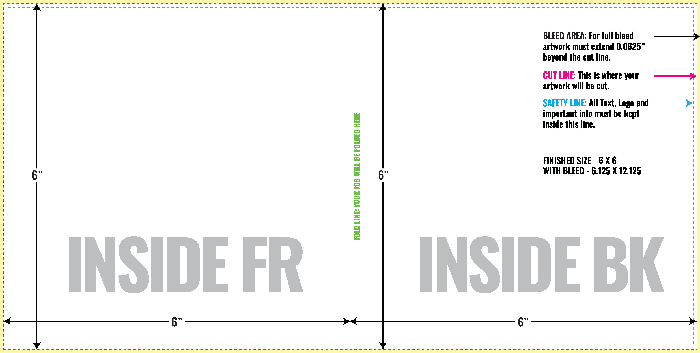 Print Layout Templates 6" x 12" Greeting Cards 