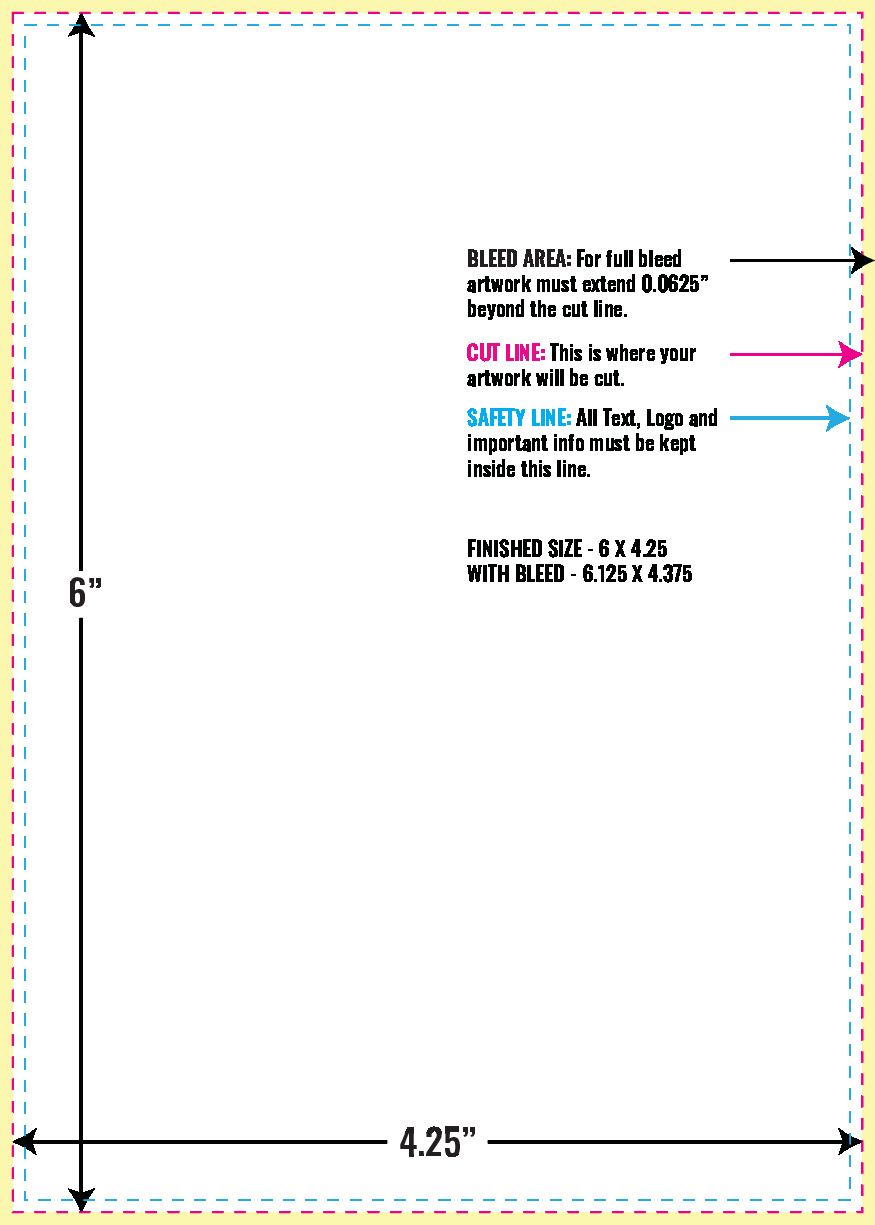 Print Layout Templates 4.25" x 6" Greeting Cards 
