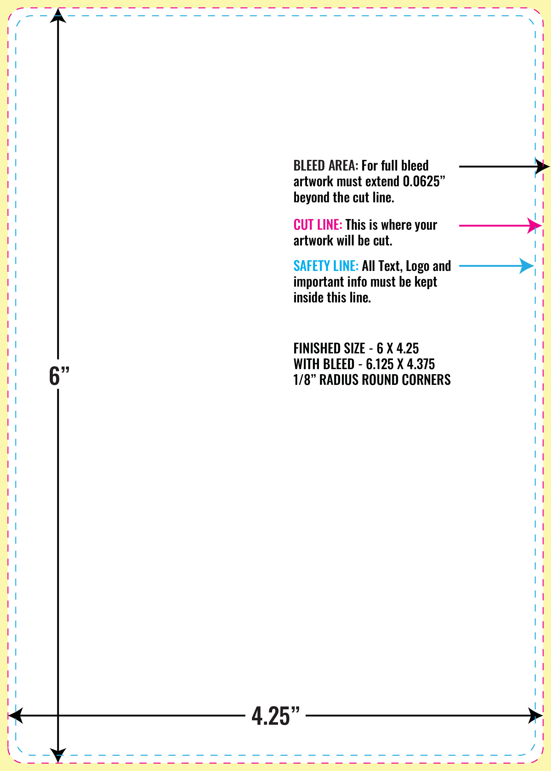 Print Layout Templates 4.25" x 6" Greeting Cards 