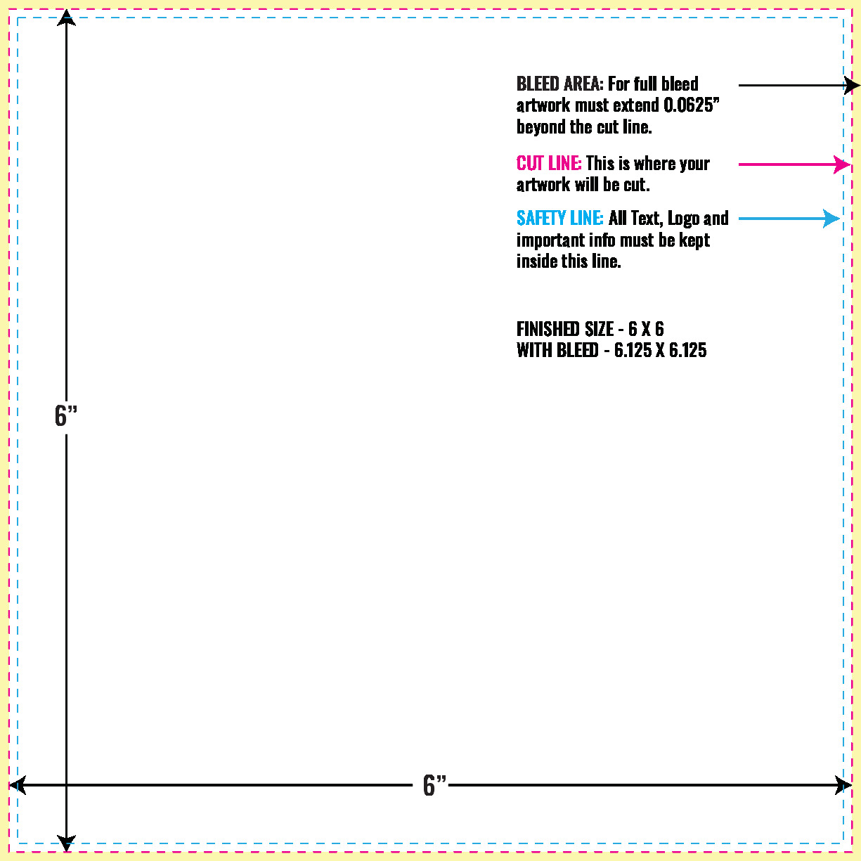 Print Layout Templates 6" x 6" Greeting Cards 