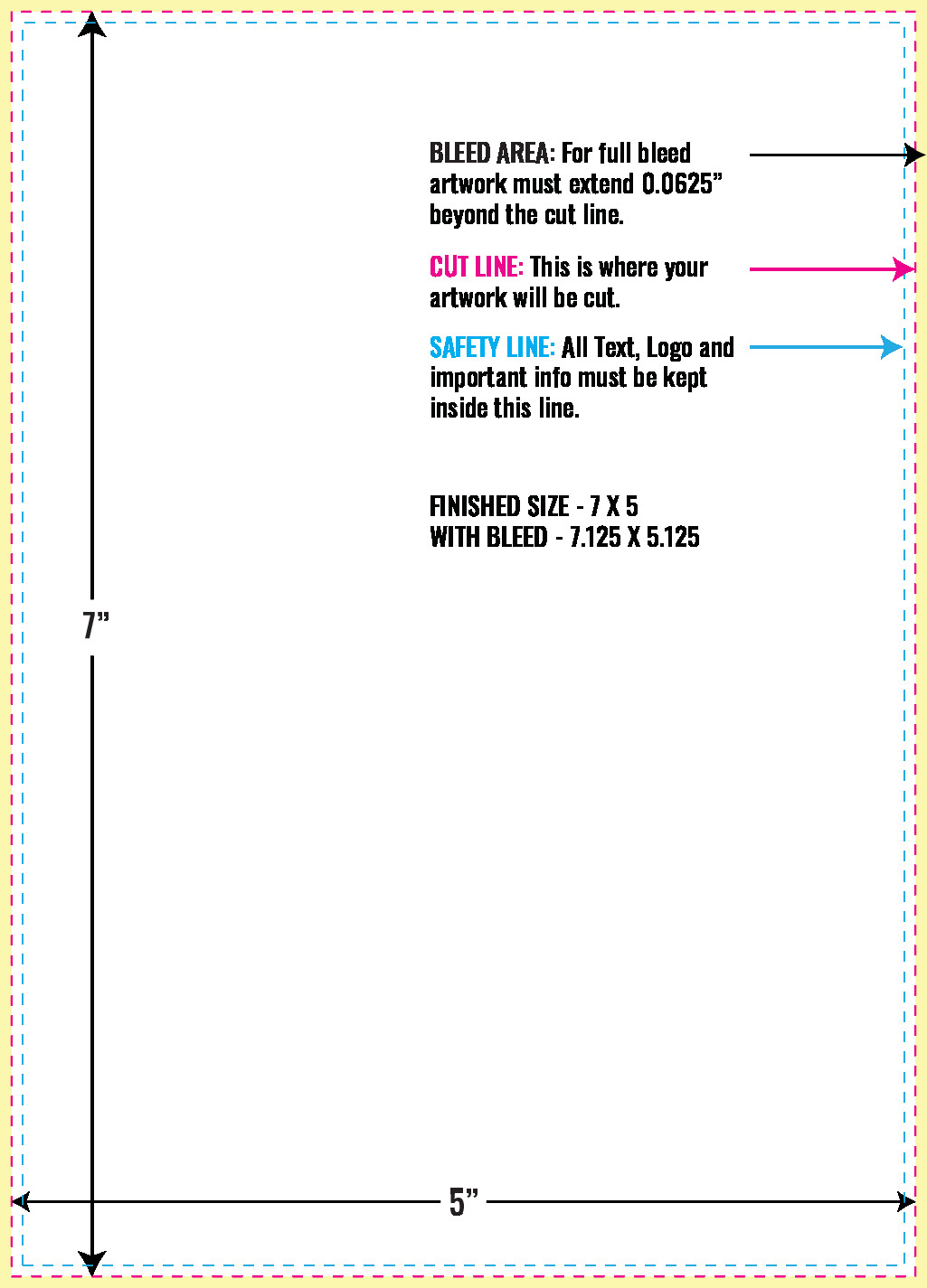 Print Layout Templates 5" x 7" Greeting Cards 